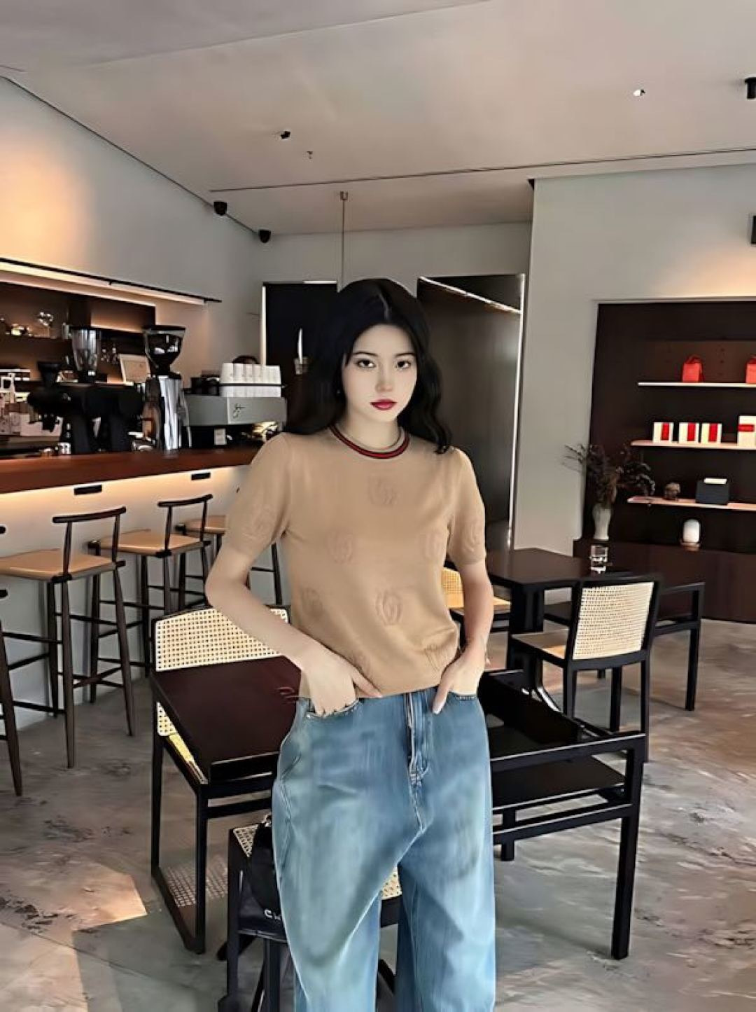 Guc 26ss jacquard sweater