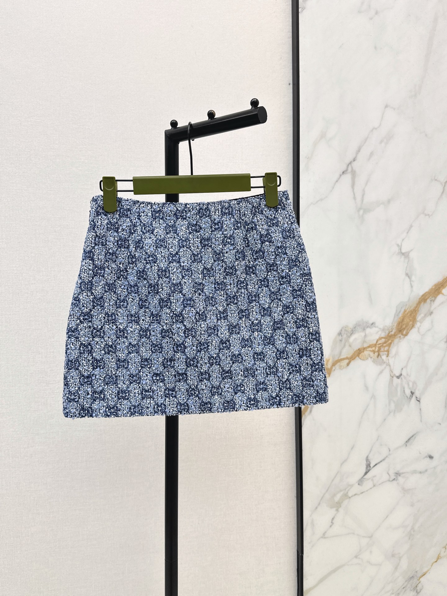 Guc 26ss jacquard tweed skirt