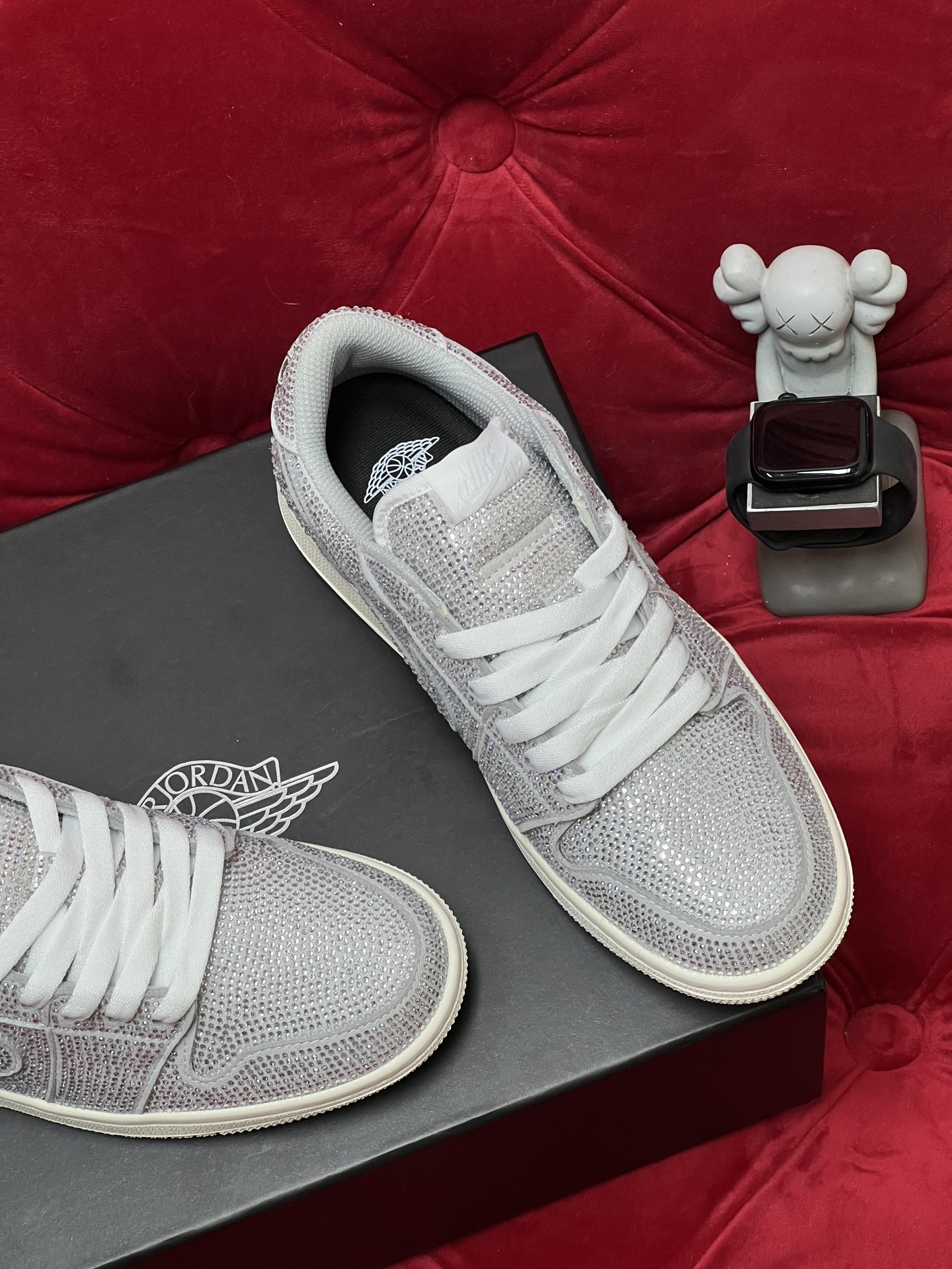 Air rhinestone sneakers
