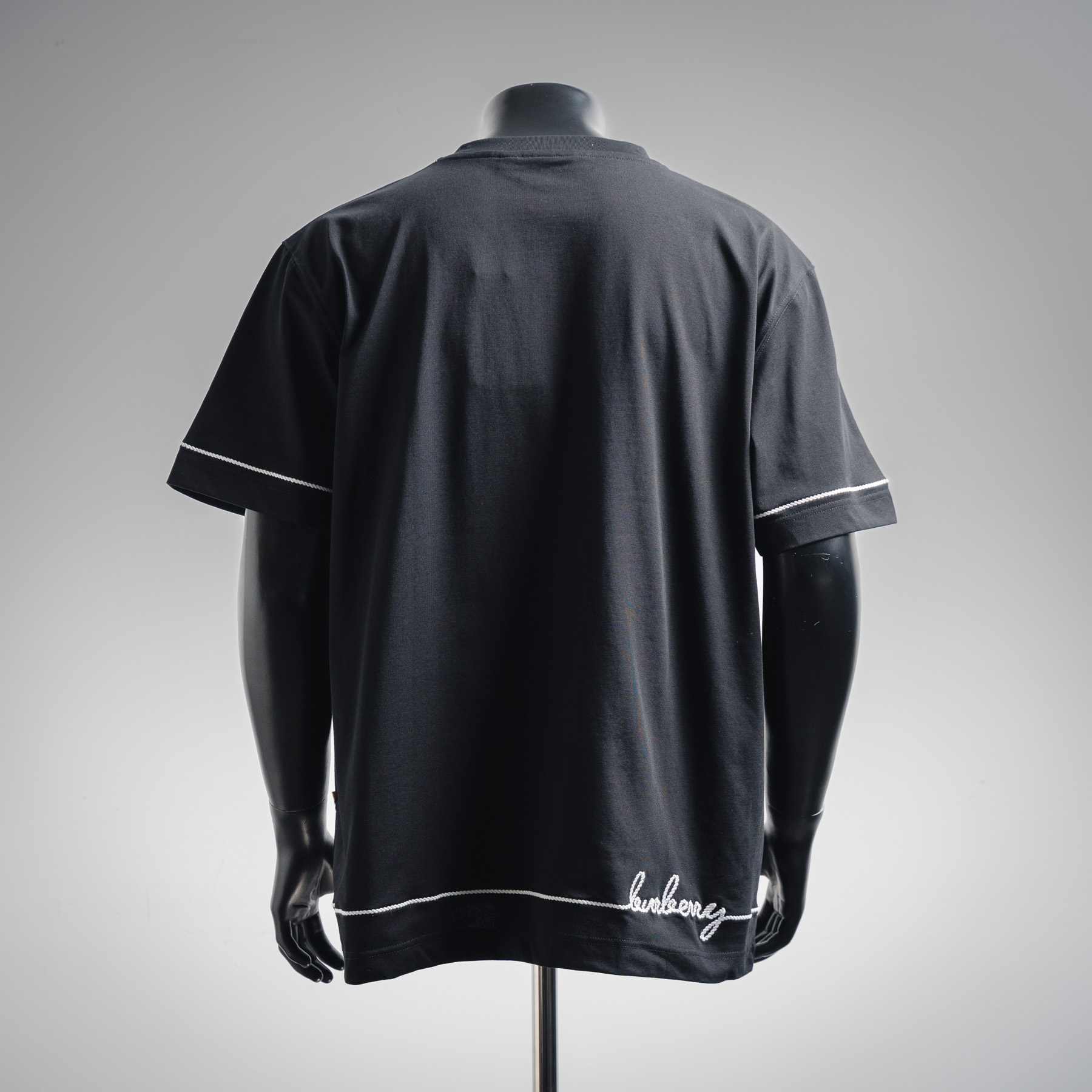 Bur letter jacquard t-shirt
