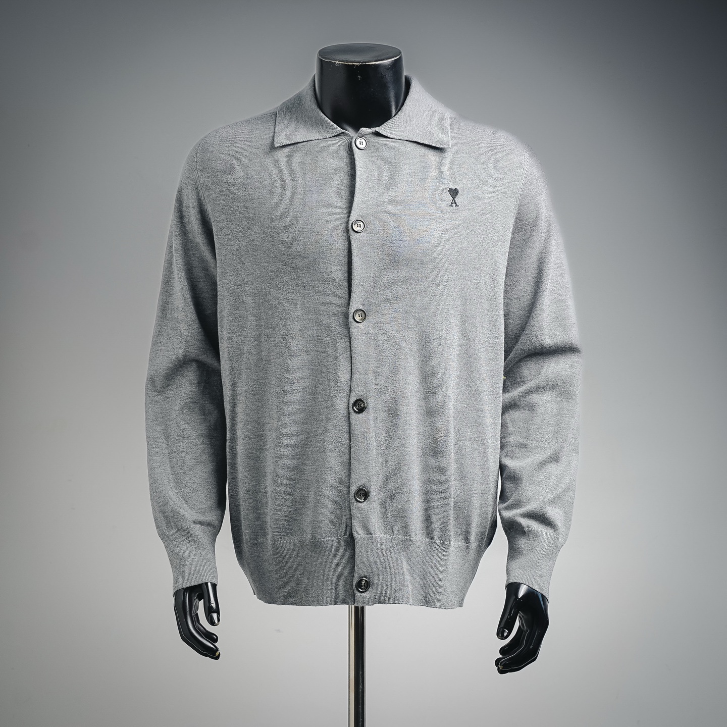 Ami knit wool cardigan