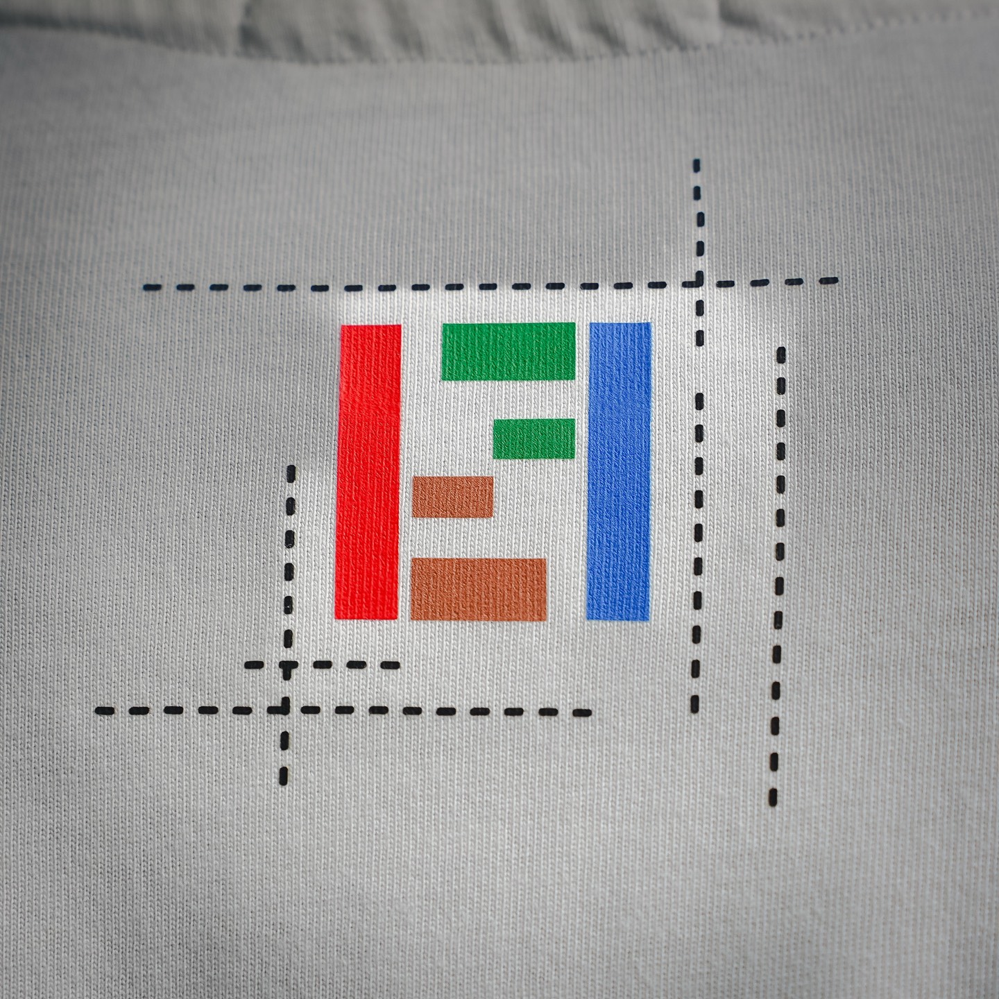 Fend pocket printed t-shirt