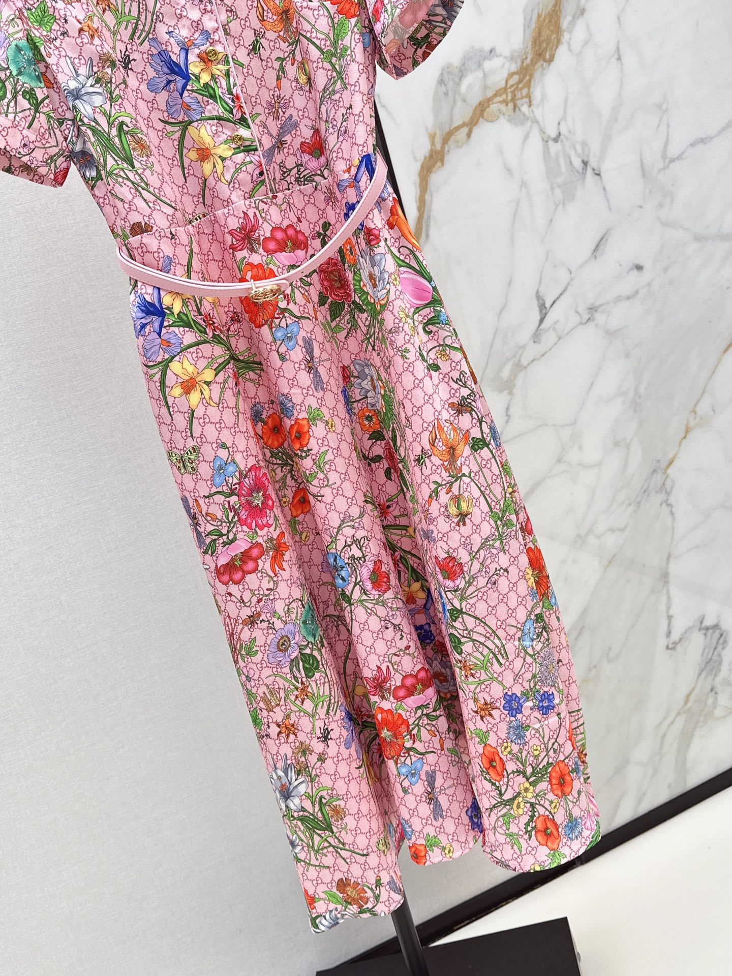 Guc 26ss print floarl dress