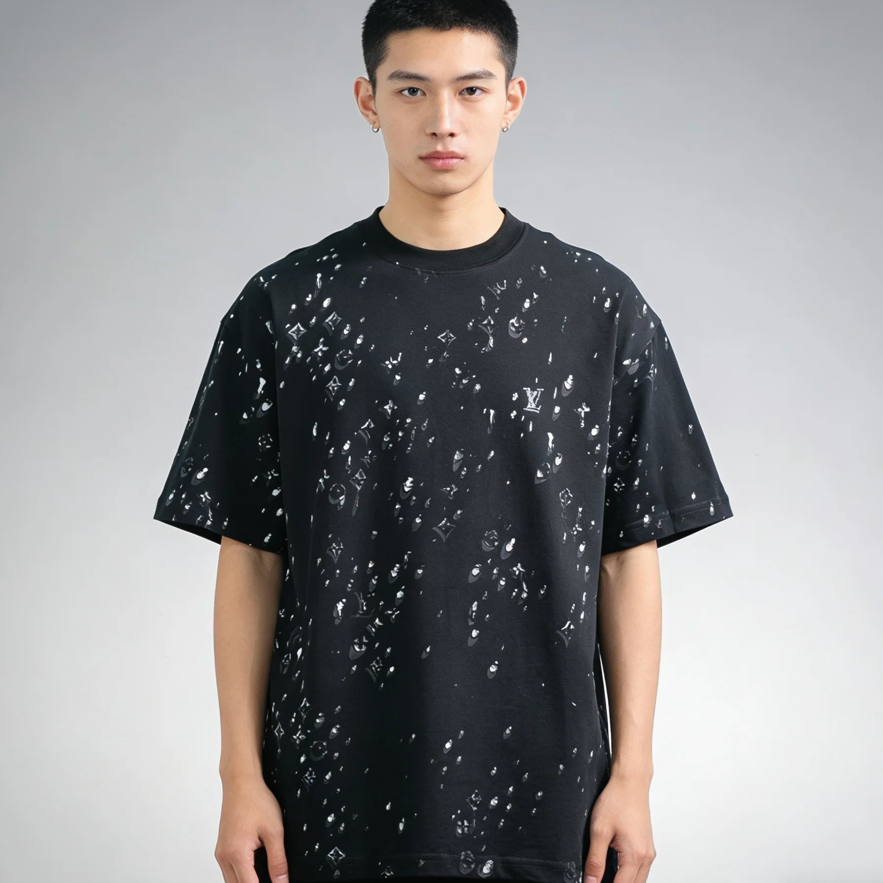 Louis street style printed t-shirt