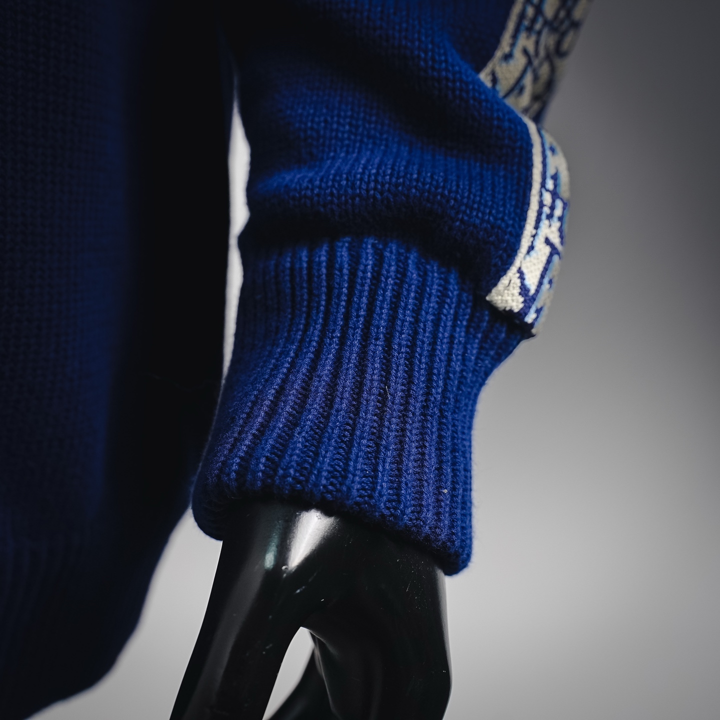 CD jacquard sweater