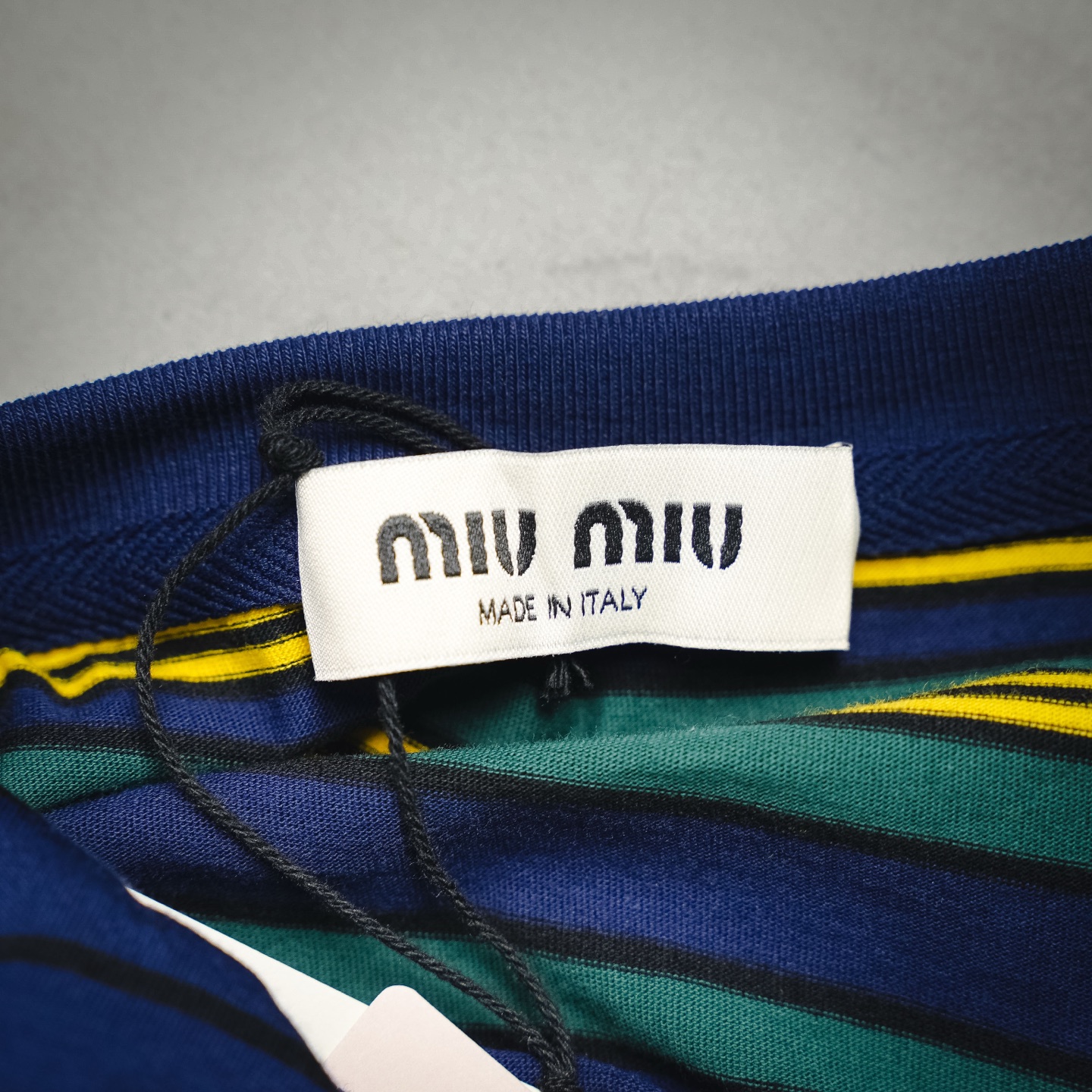 Miu striped knit t-shirt