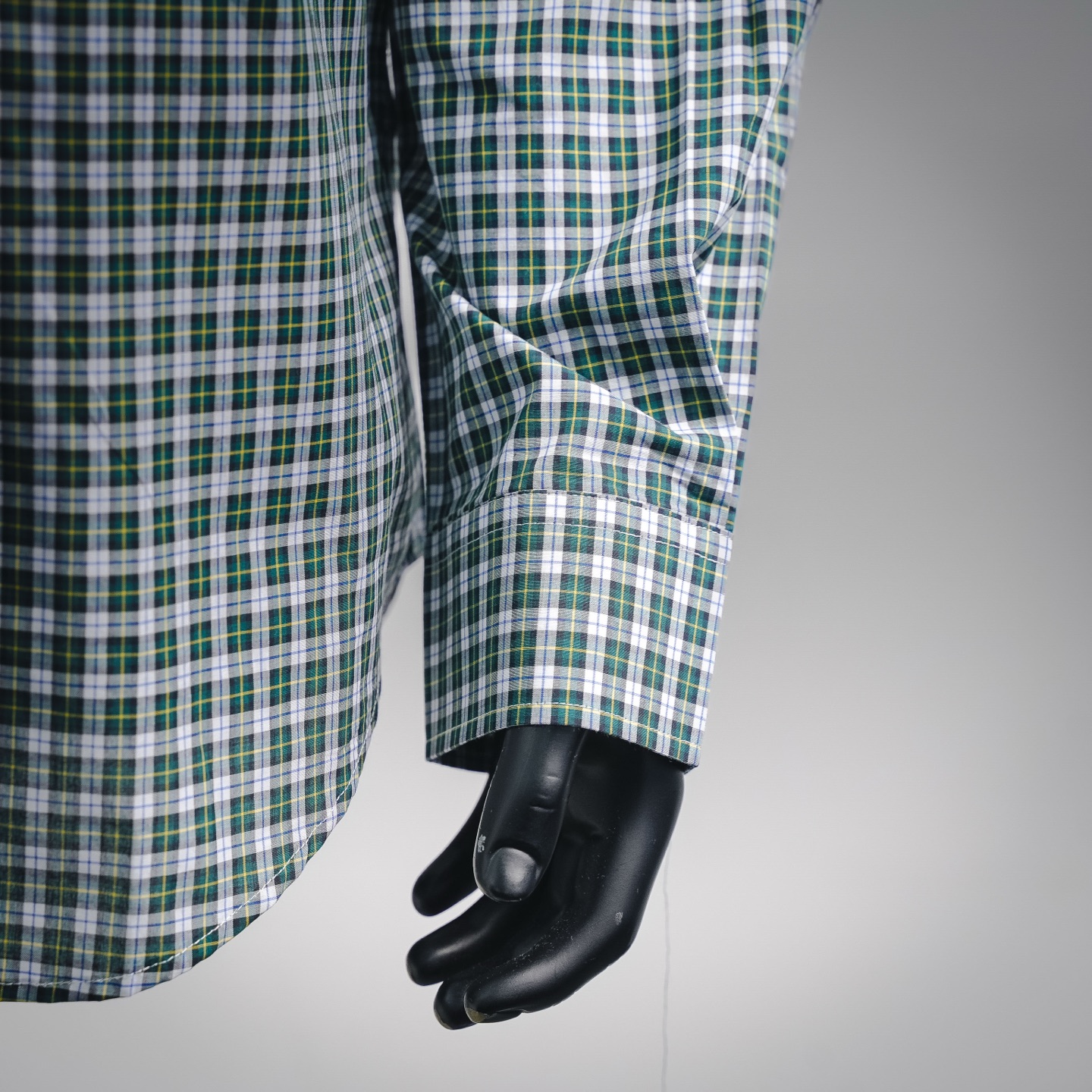 Cel plaid embroidered shirt