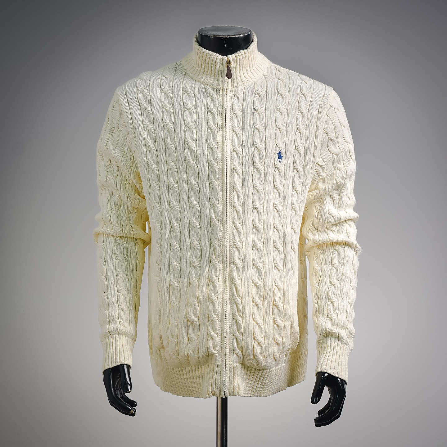 Ralph knit sweater zip-up jacket