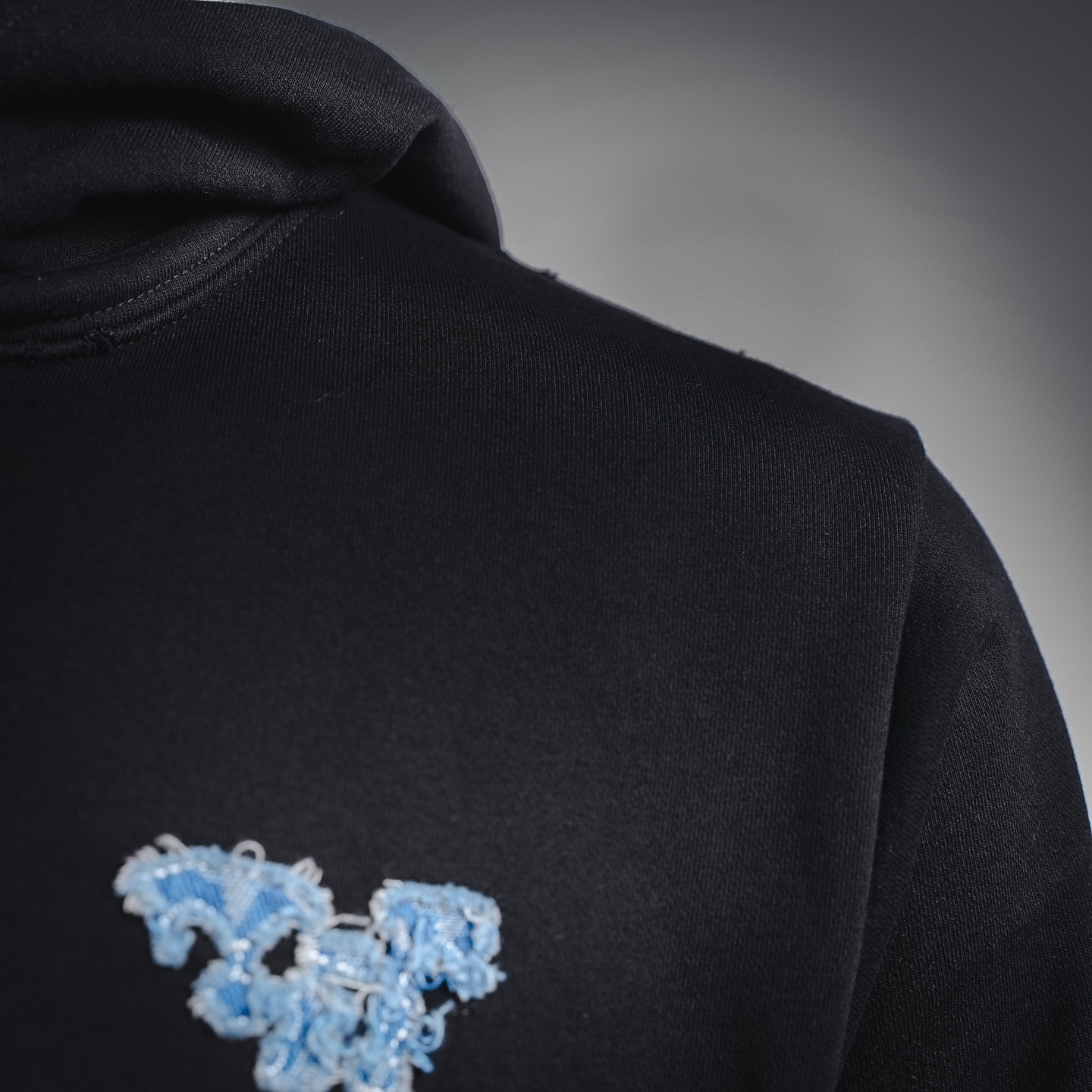 Louis applique ripped hoodie