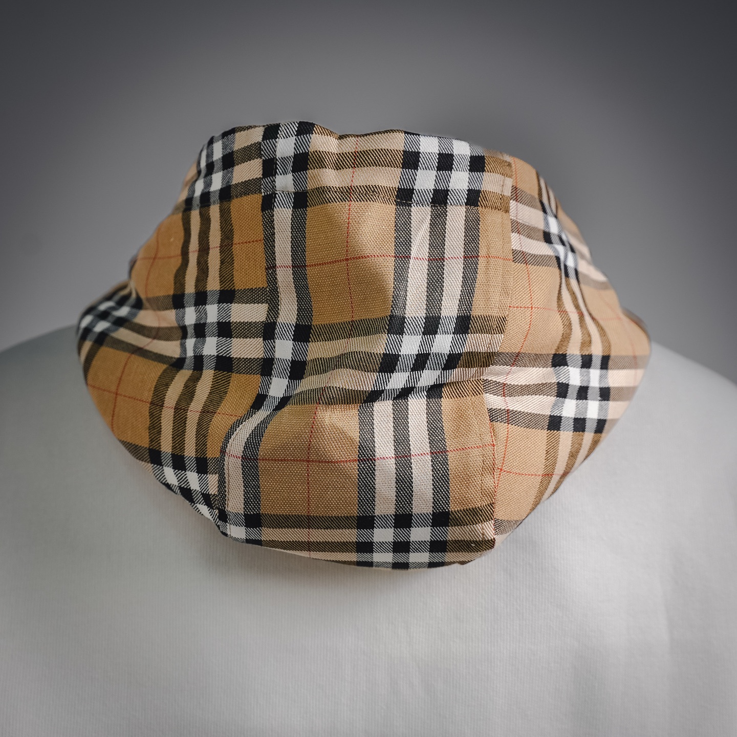 Bur plaid splicing coat