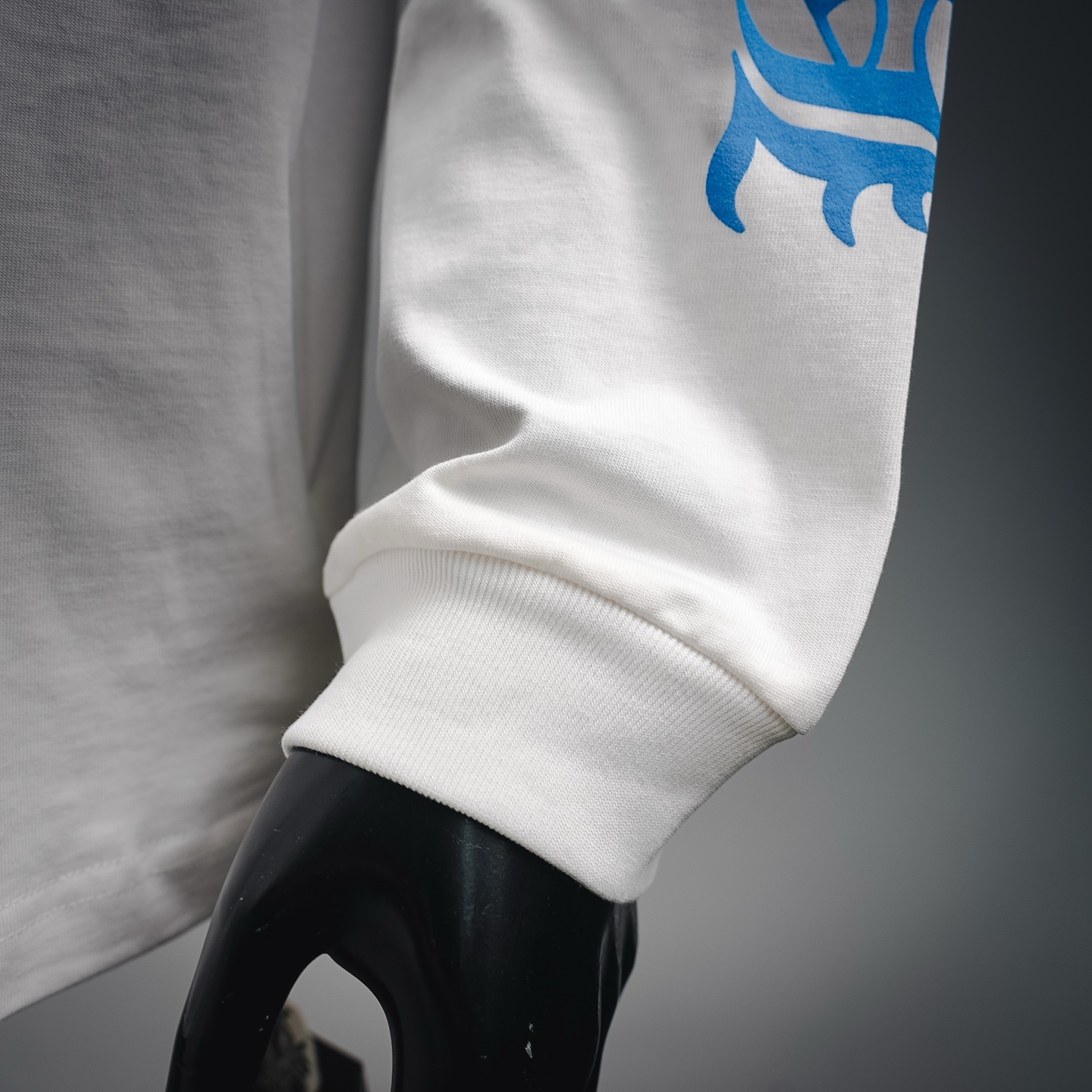 Chrome gradient printed sweatshirt