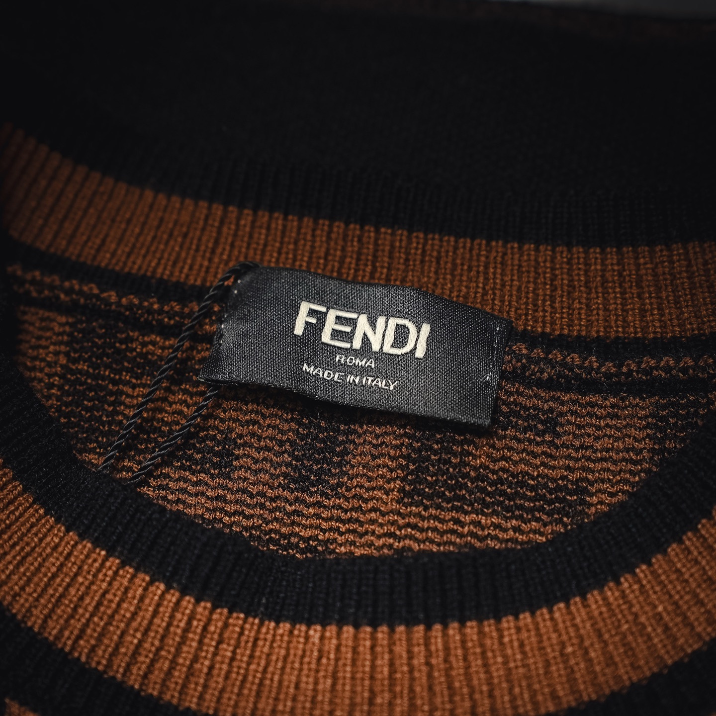 Fend jacquard knit sweater