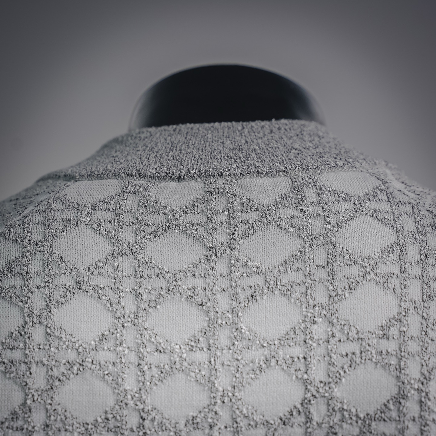 CD jacquard knit jacket