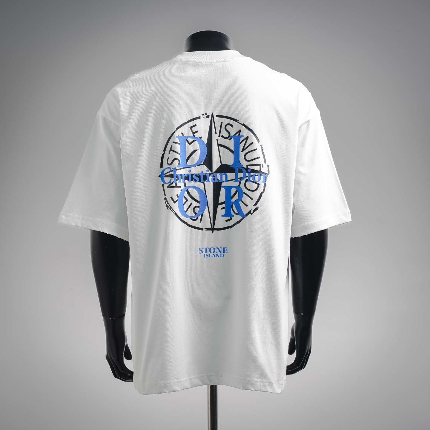 CD printed washed t-shirt