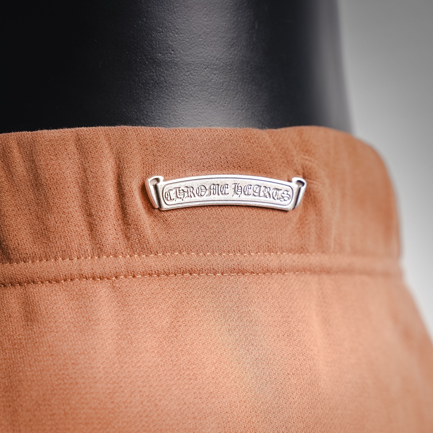 Chrome embroidered pants