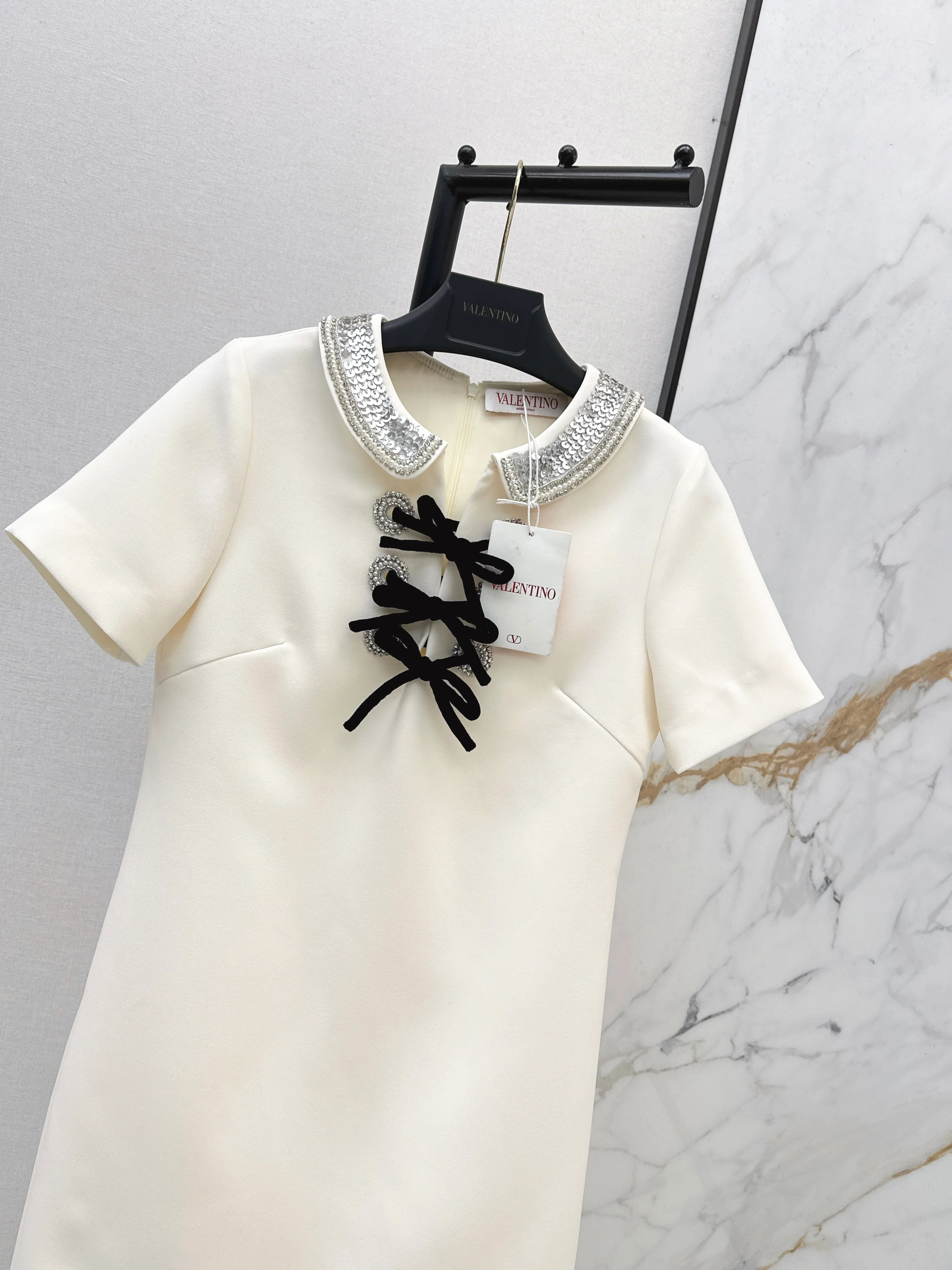Valen 26ss beading sequins dress