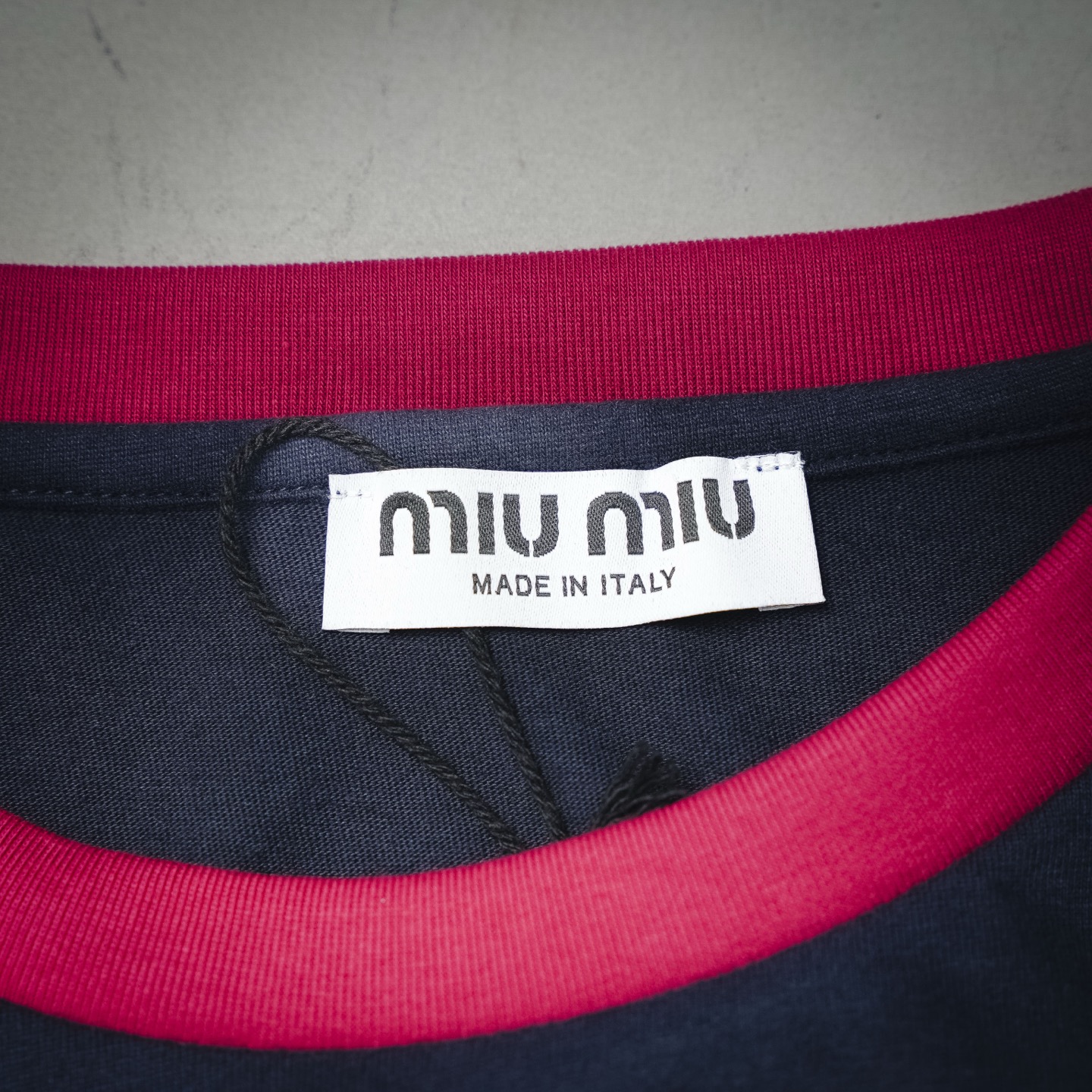 Miu splicing sweatshirt
