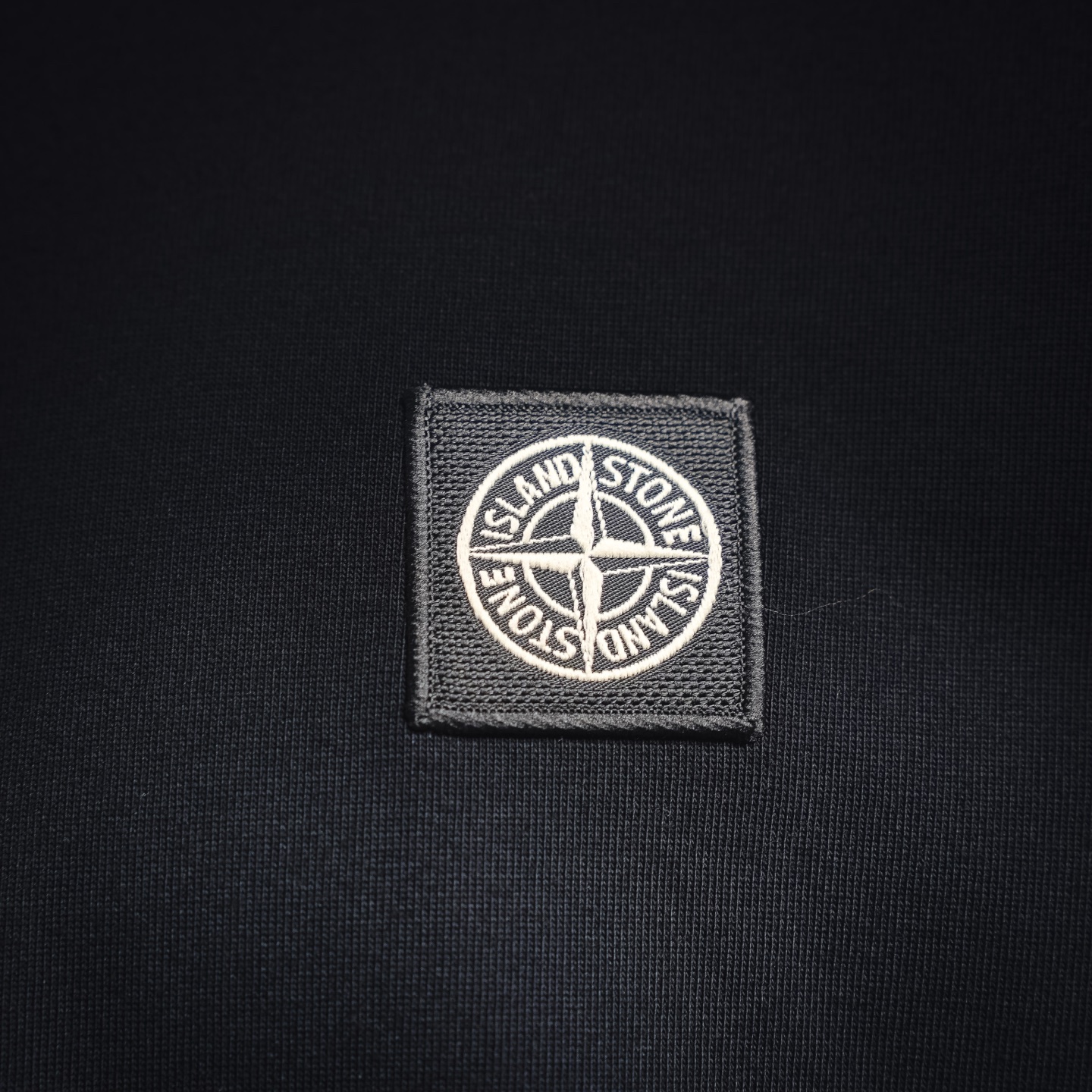 Stone embroidered badge t-shirt