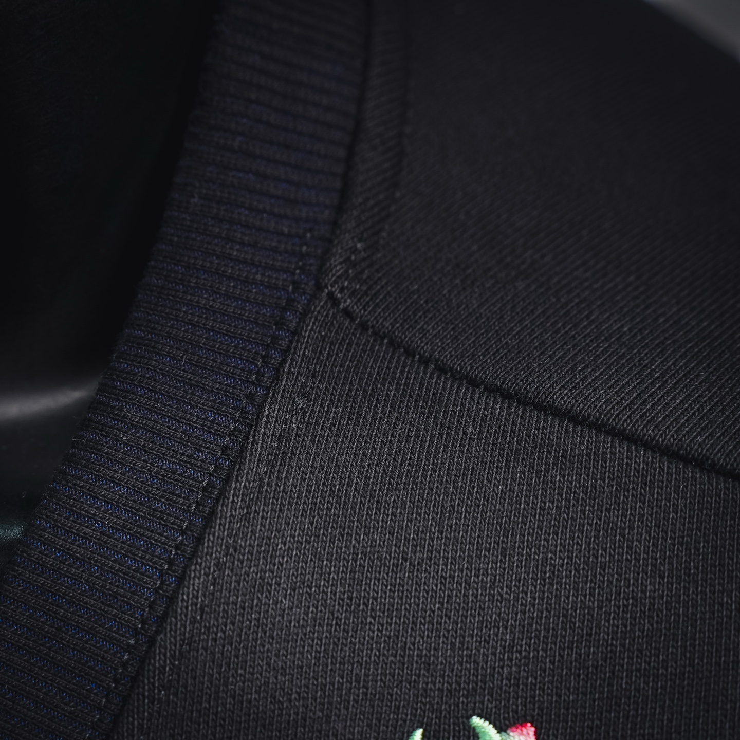Chrome embroidered gothic sweatshirt