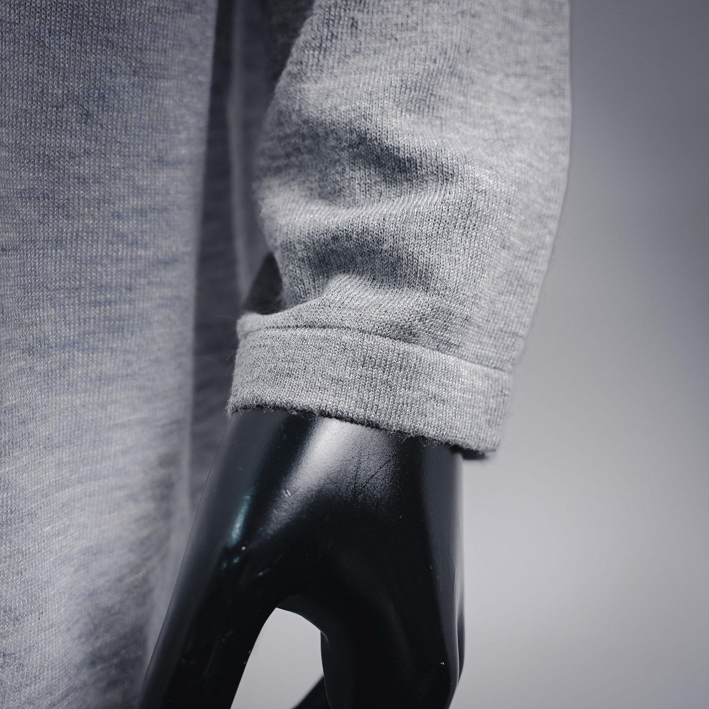 Chrome embroidered knit sweatshirt