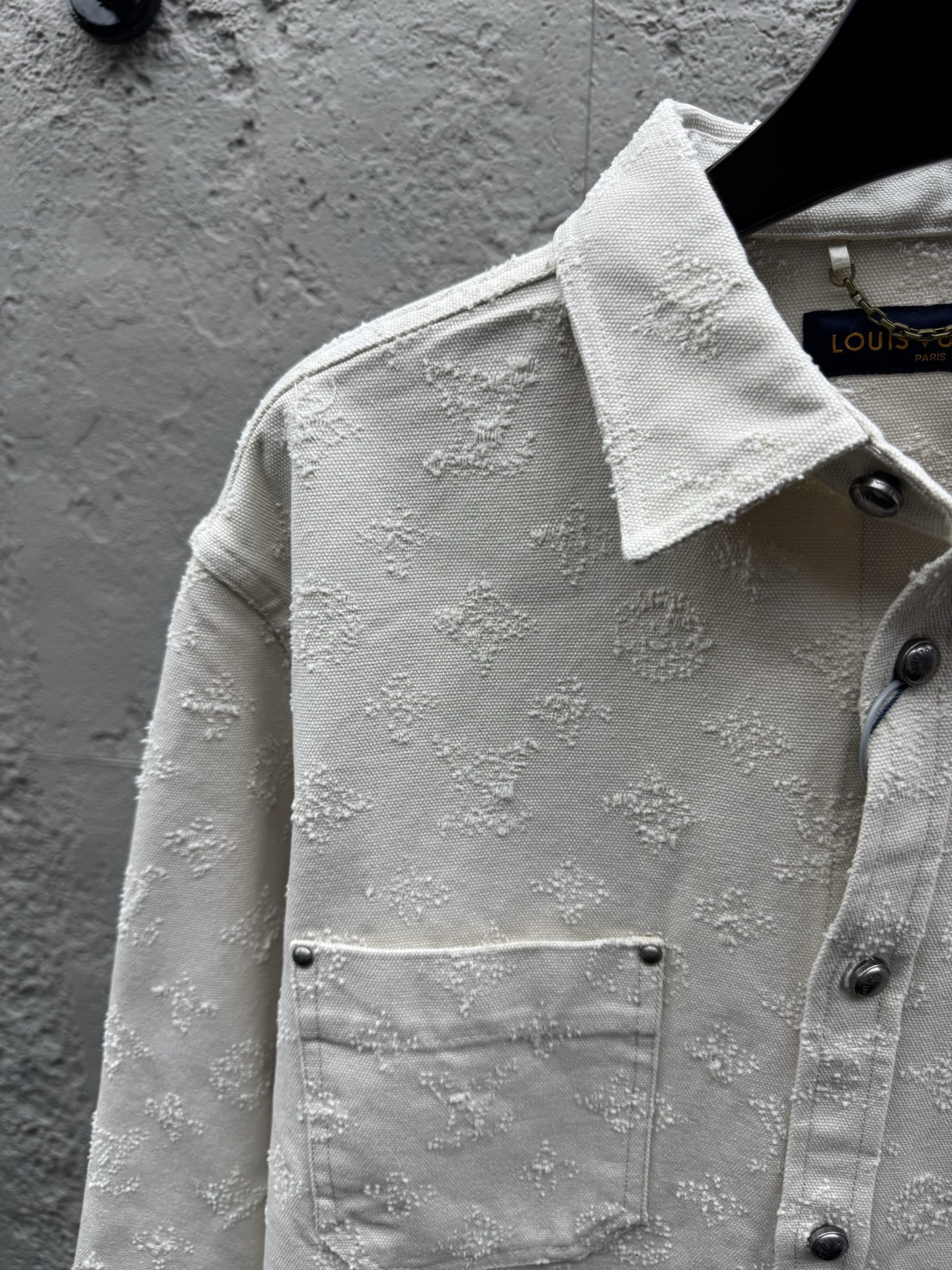 Louis embroidered jacquard denim jacket