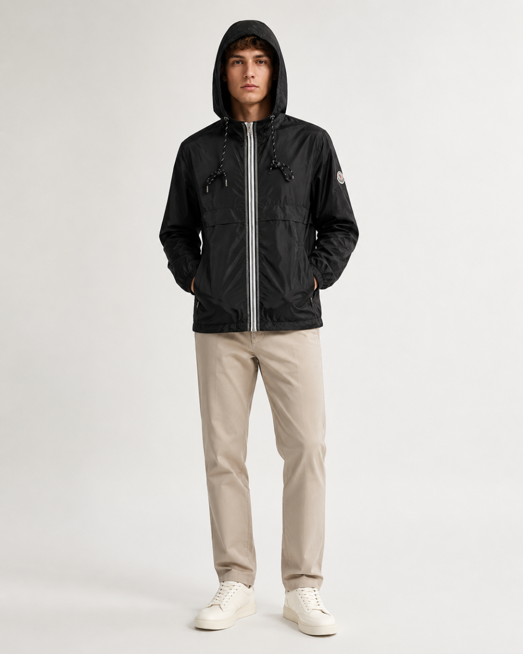 Mon hooded windbreaker jacket