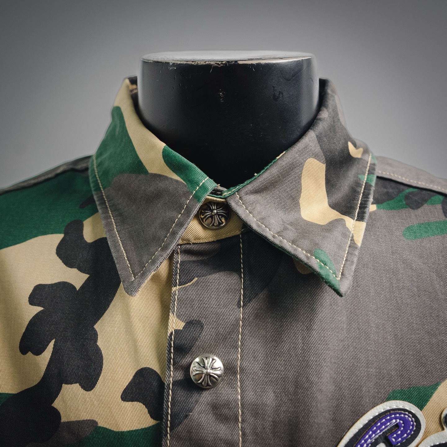 Chrome denim camo shirts