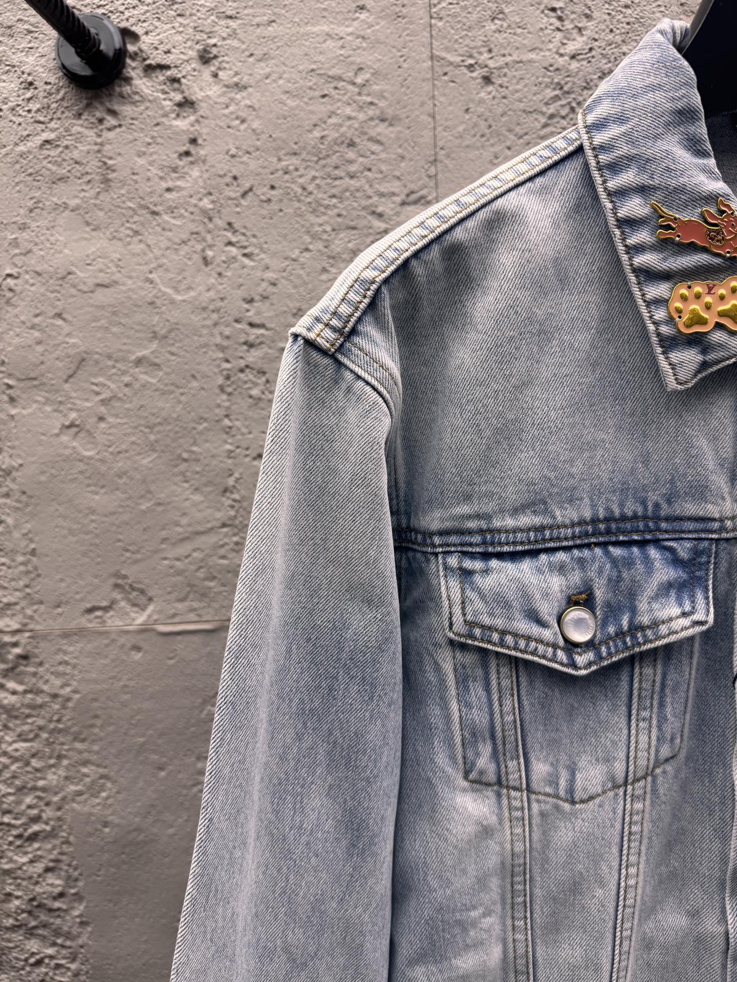 Louis distressed embroidered jacket