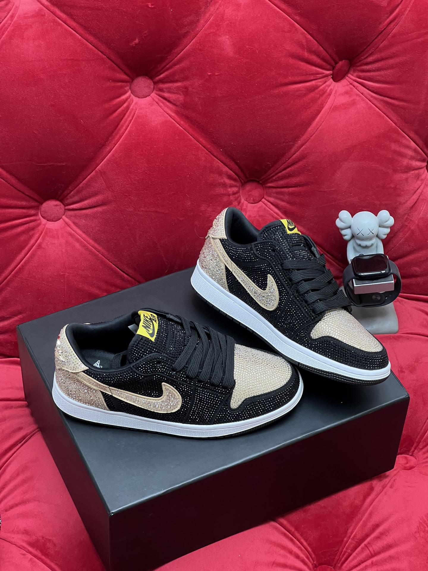 Air rhinestone sneakers