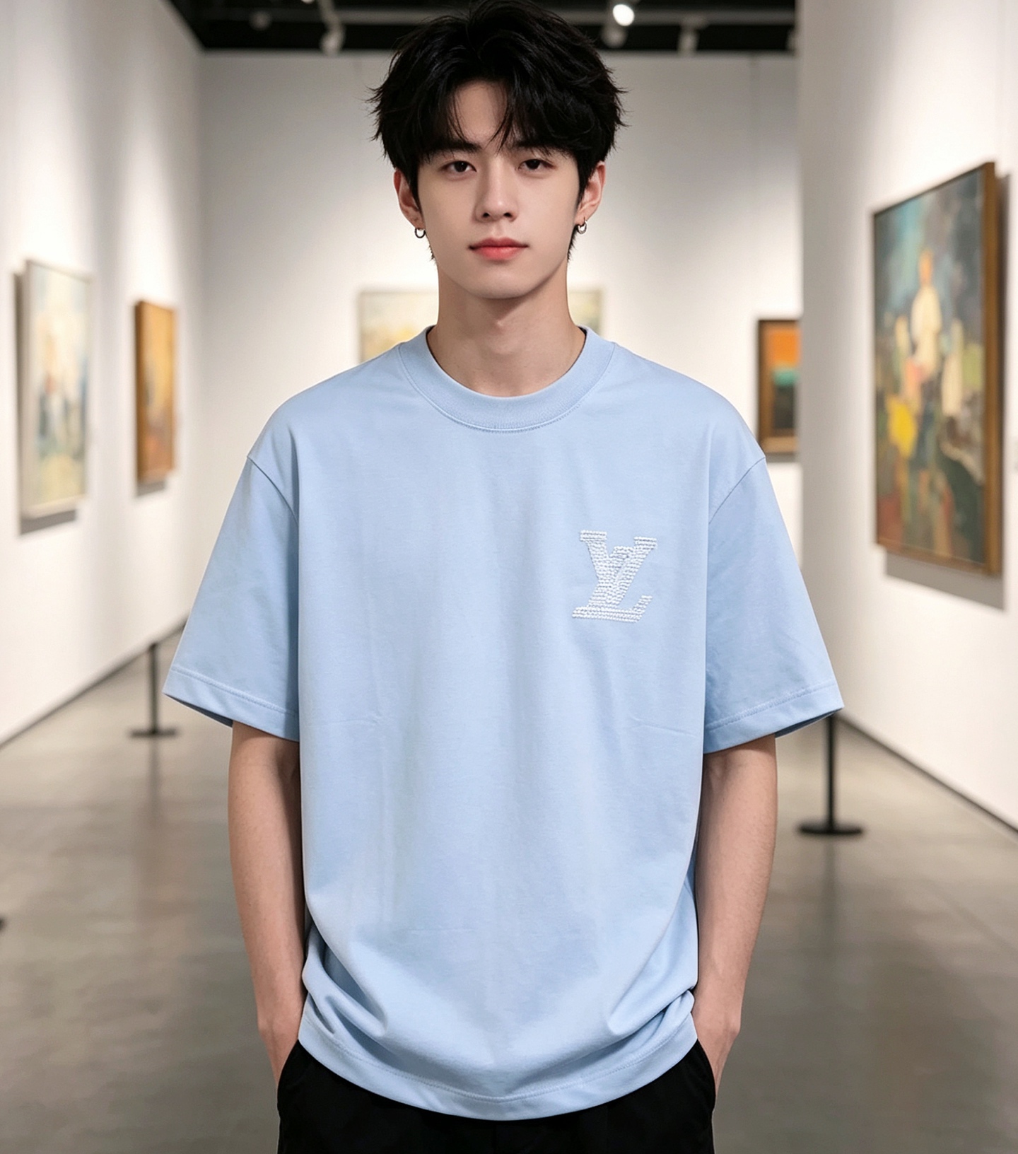 Louis casual embroidered t-shirt