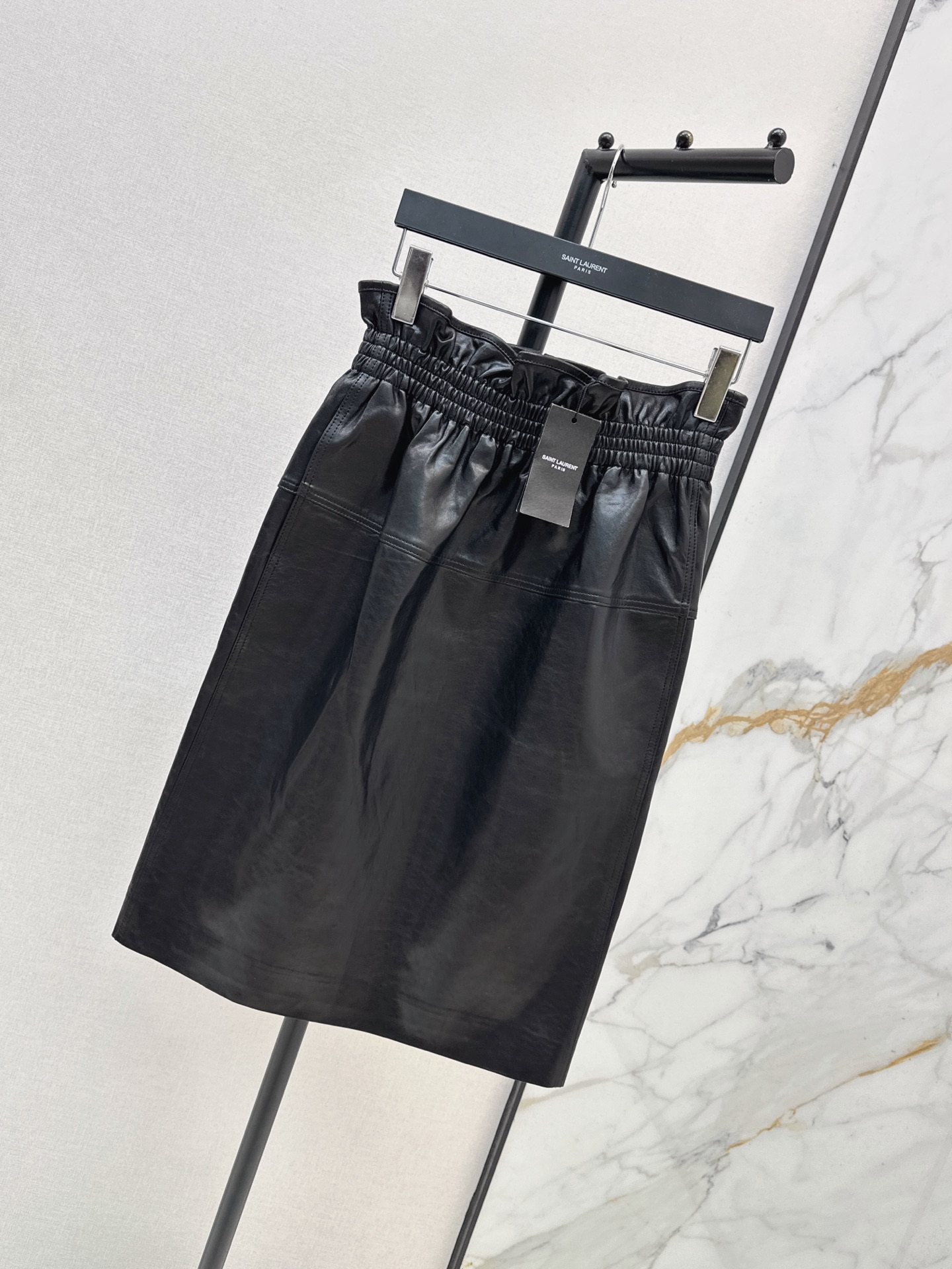 Sain 26ss leather skirt