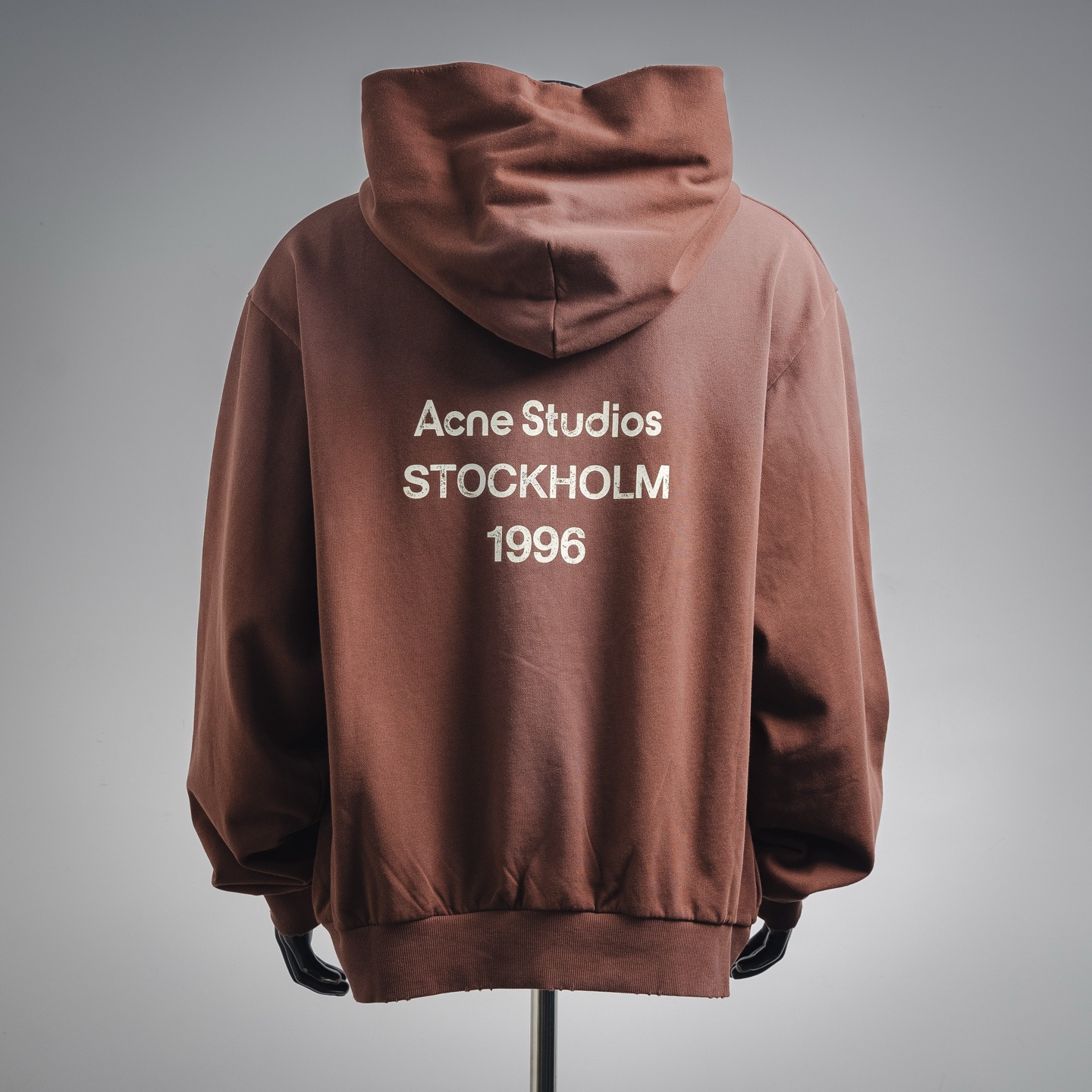Acne washed letter hoodie