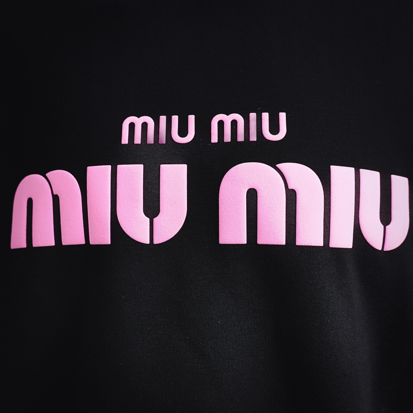Miu letter printed sweatshirt