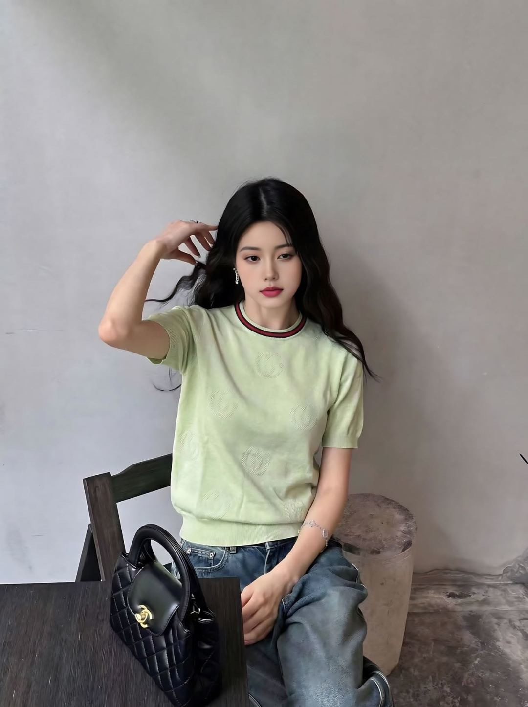 Guc 26ss jacquard sweater