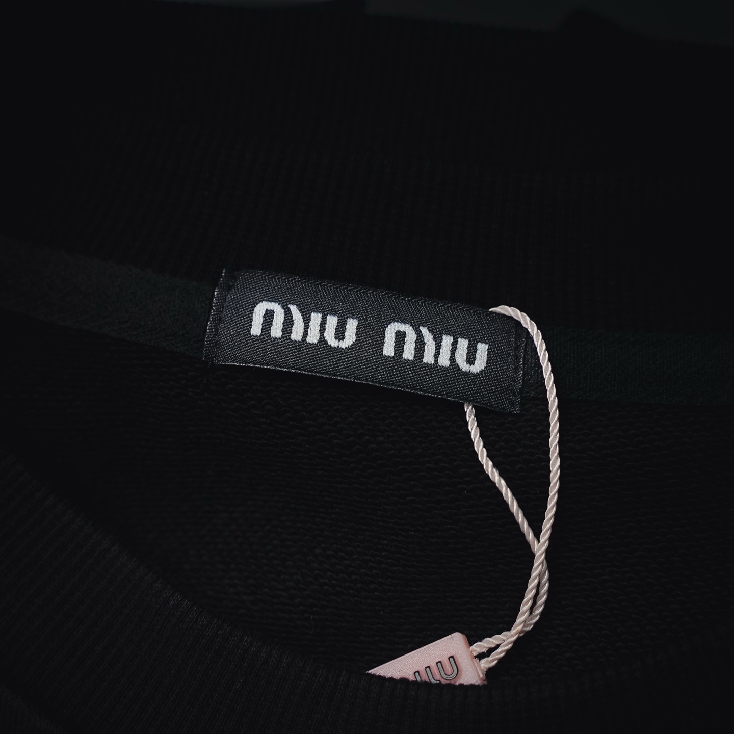 Miu letter printed sweatshirt