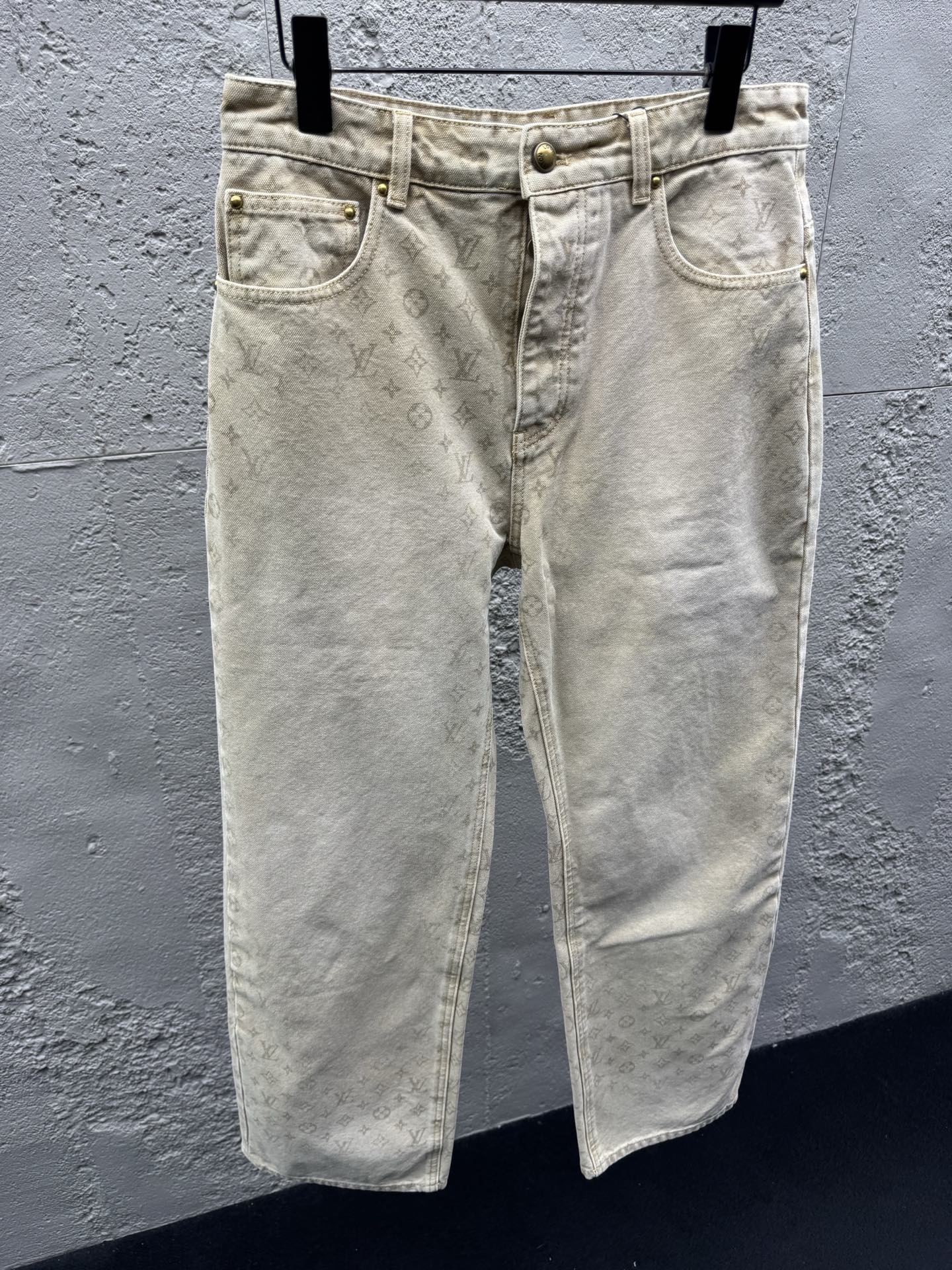 Louis all-over jacquard jeans