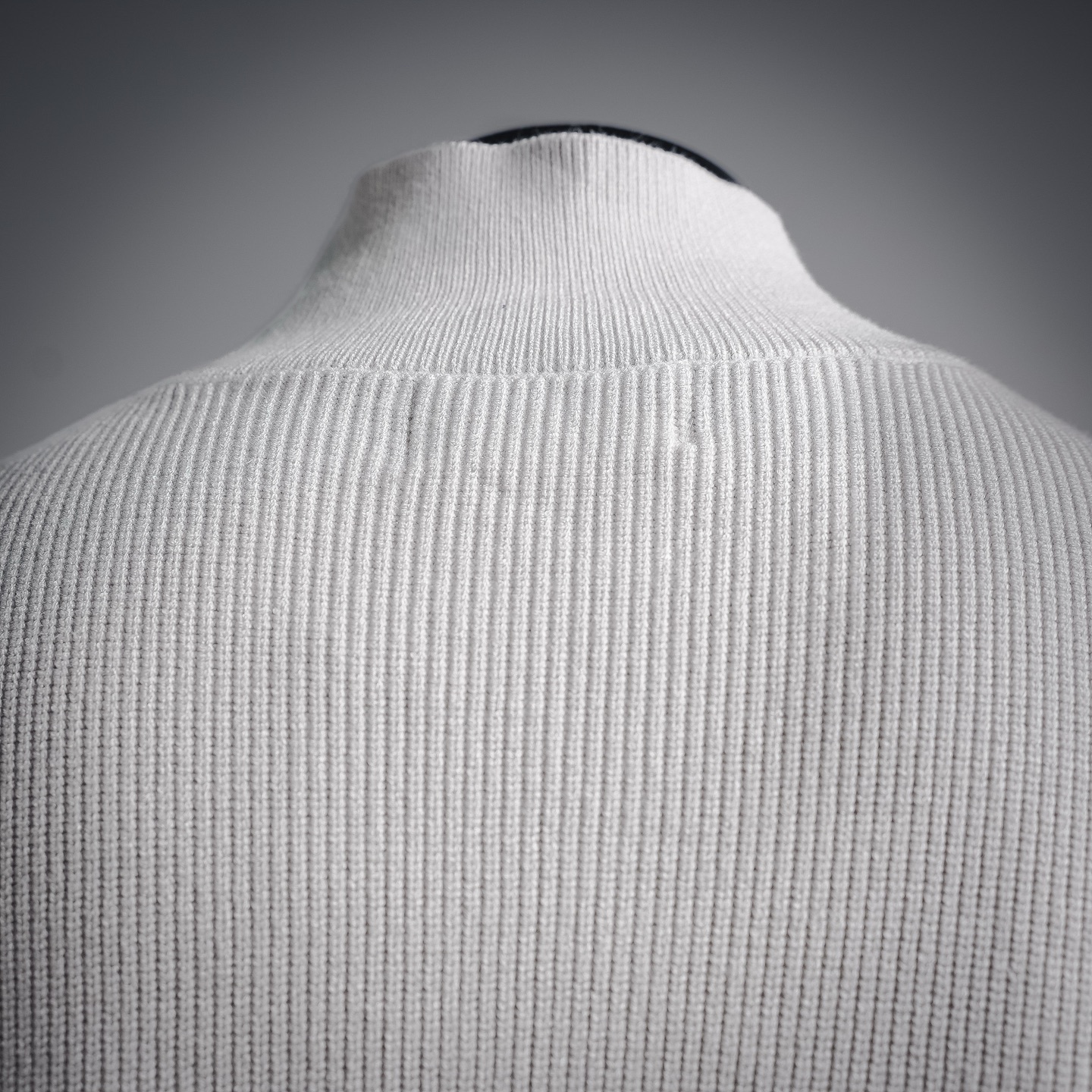 Stone zip-up sweater coat
