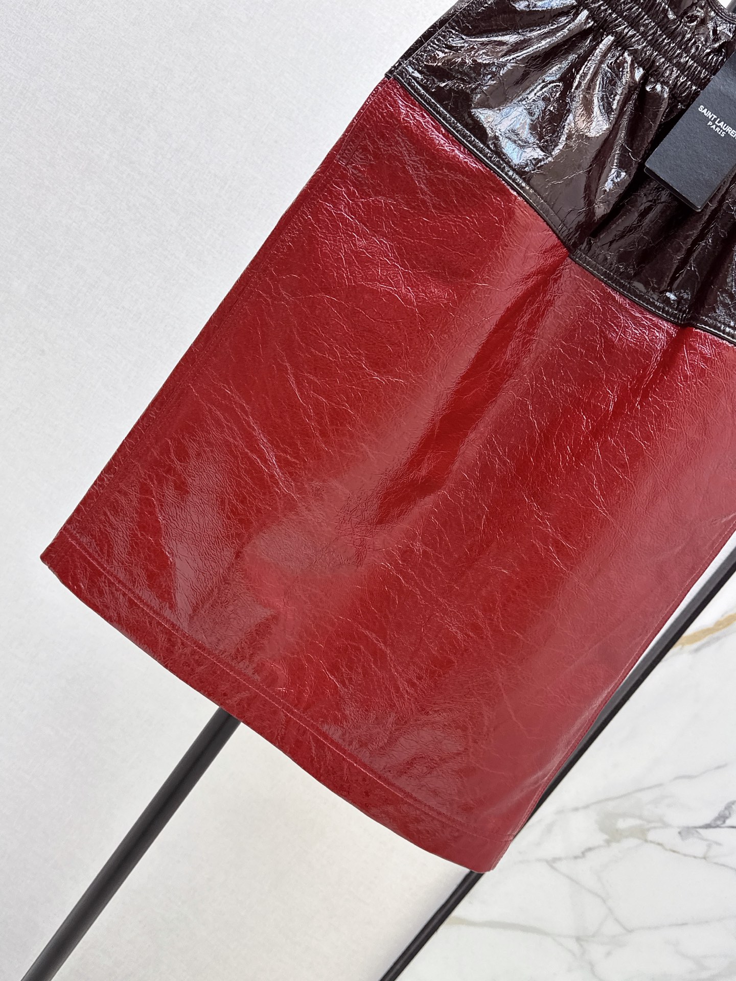 Sain 26ss leather skirt
