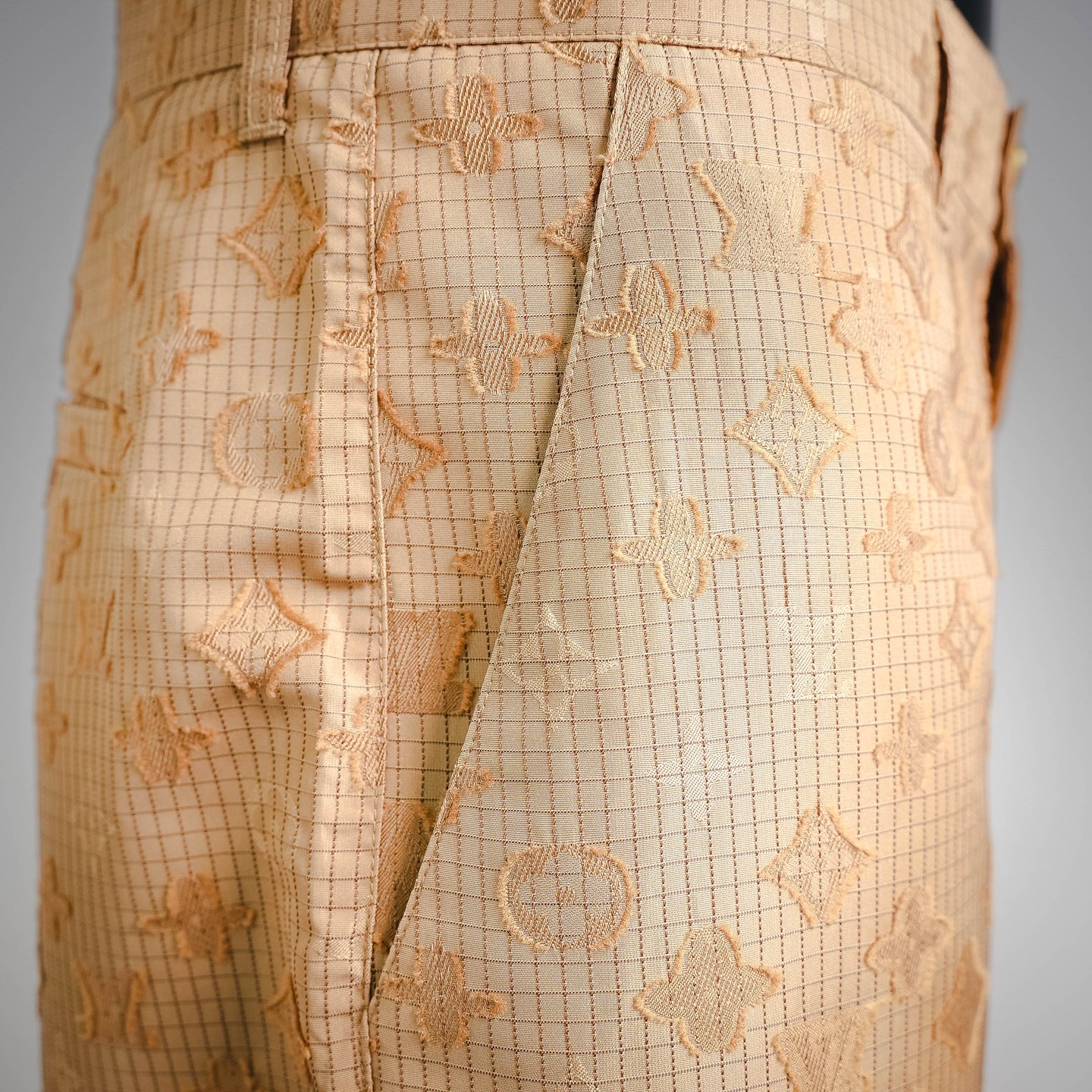 Louis all-over jacquard pants