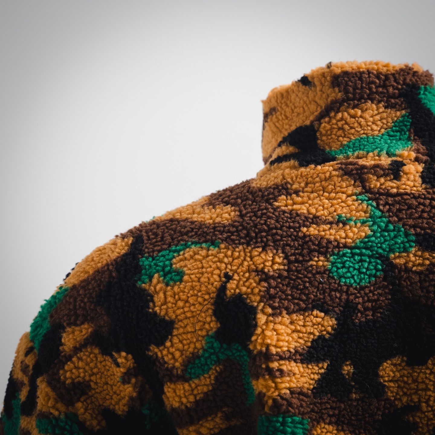 Balen military green teddy jacket