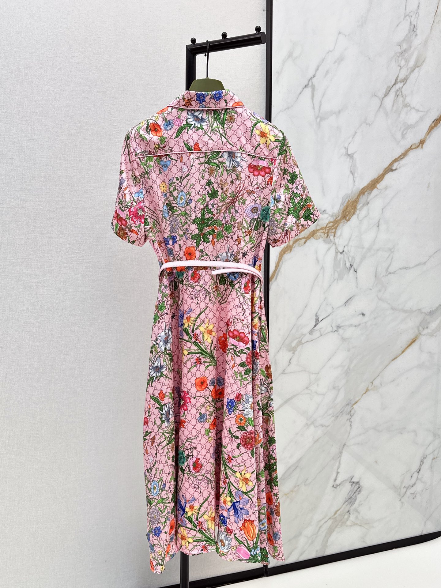 Guc 26ss print floarl dress