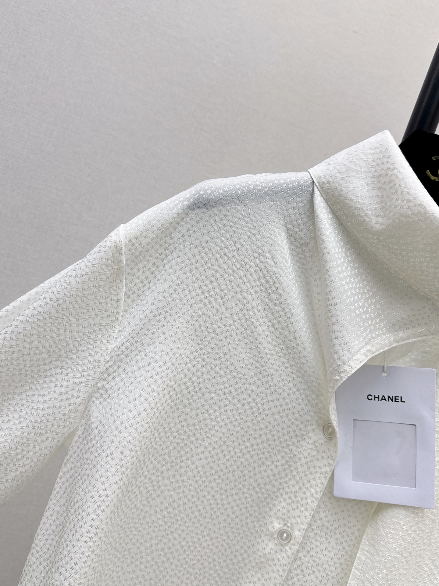 Chan 26fw jacquard silk shirt