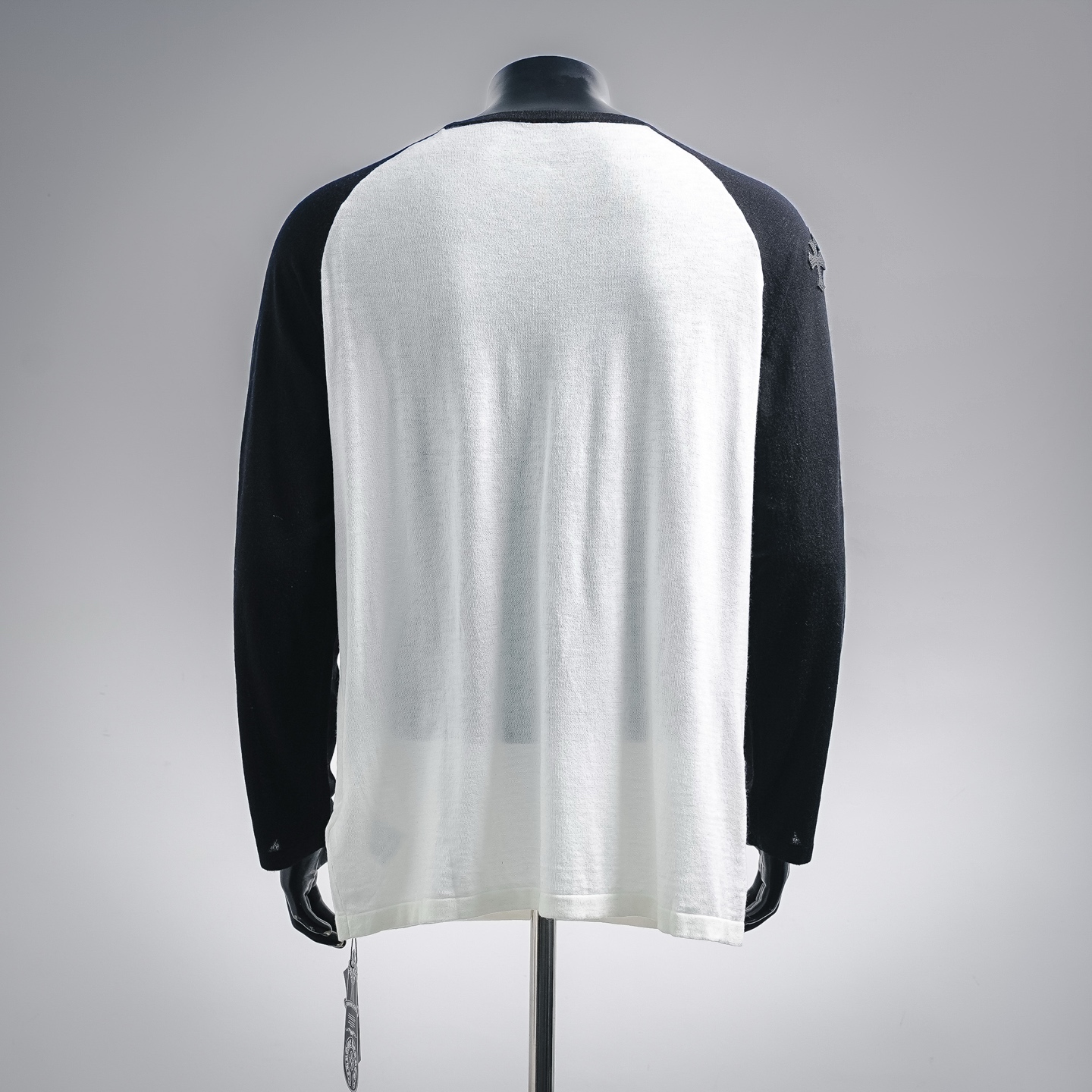 Chrome embroidered knit sweatshirt