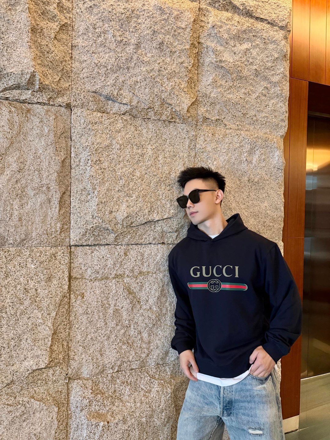 Guc printed hoodie