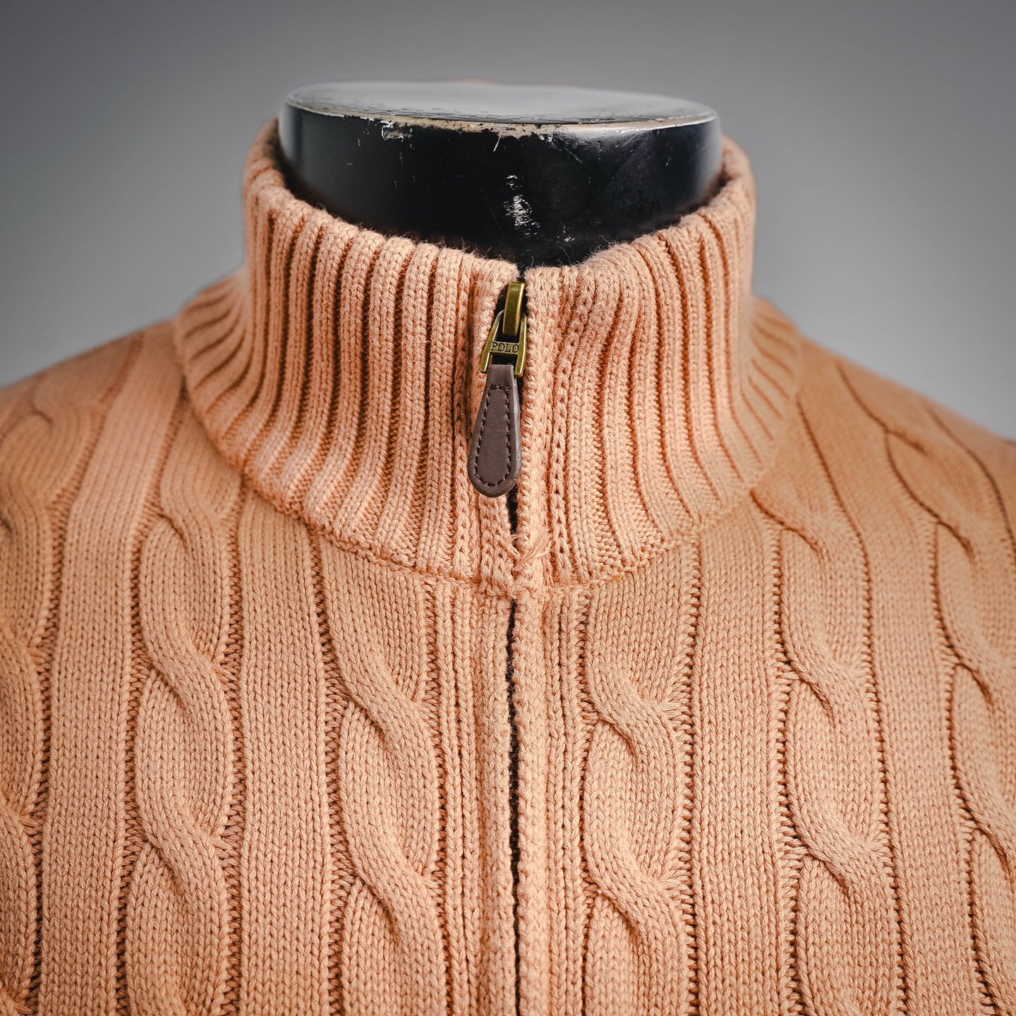 Ralph knit sweater zip-up jacket