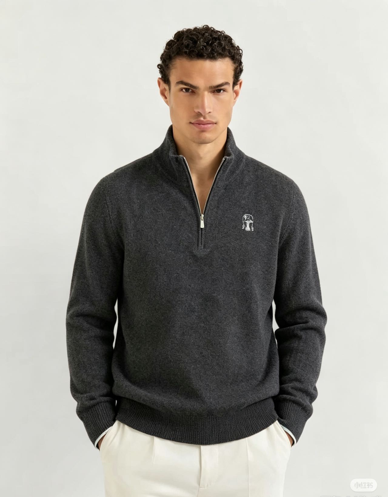 Brunello zip knit sweater
