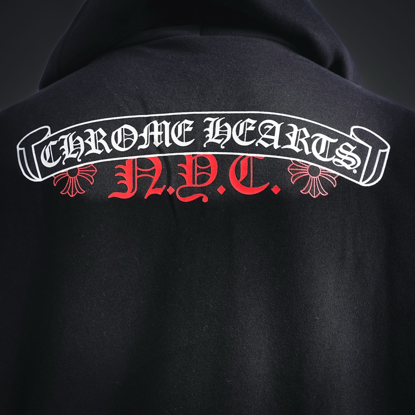 Chrome printed hooded jacket
