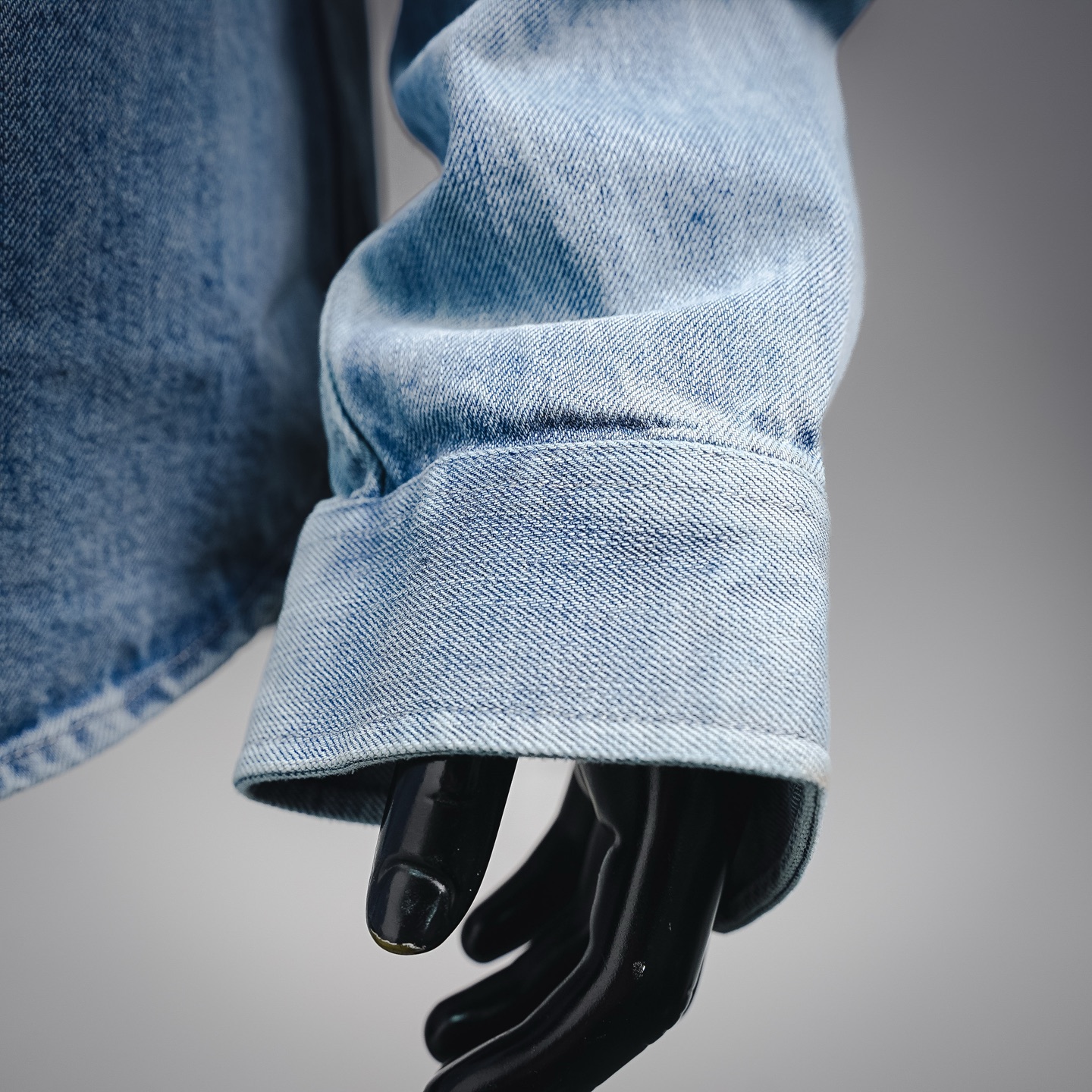 Saint embroidered denim shirts