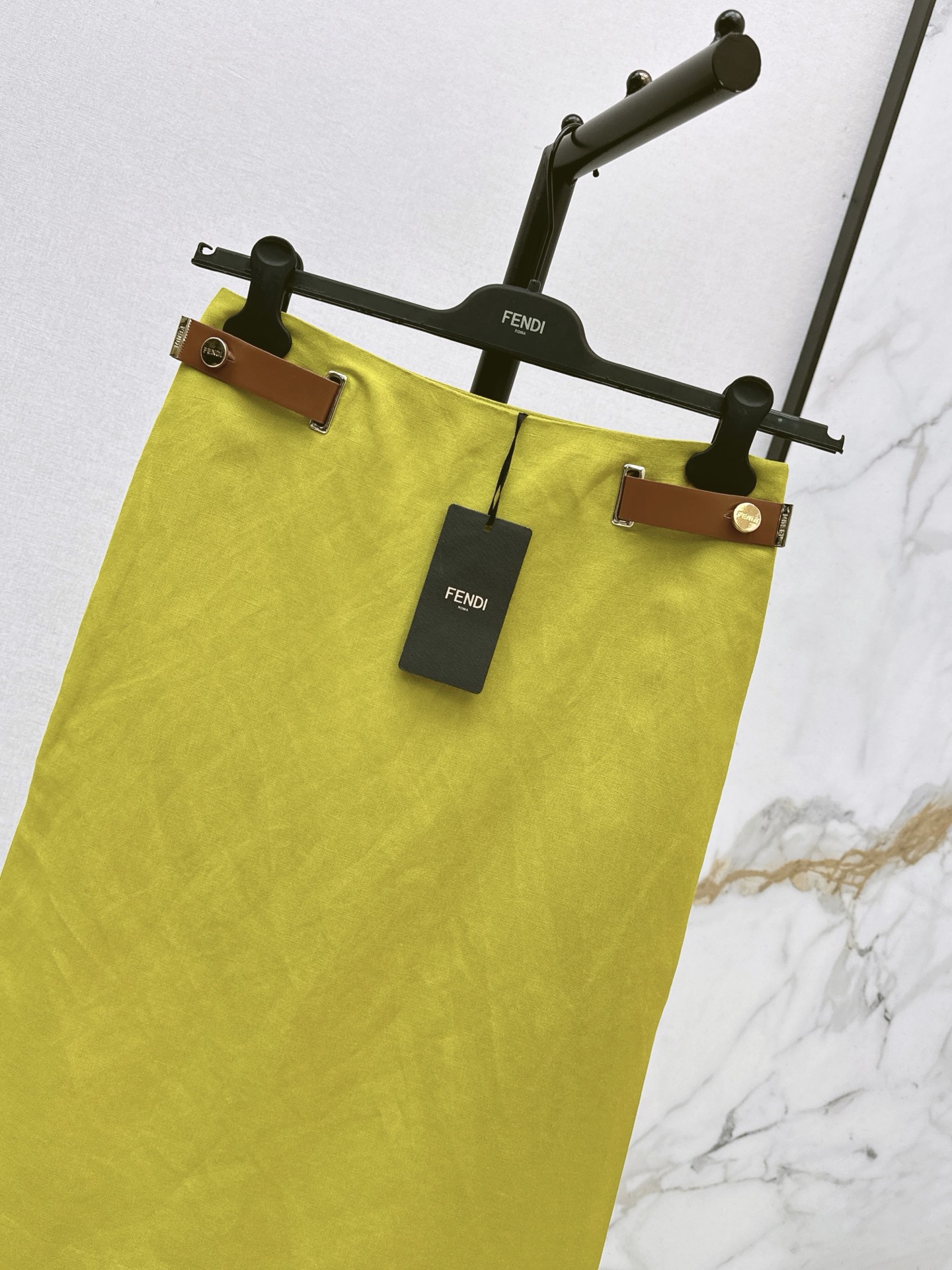 Fend 26ss linen skirt
