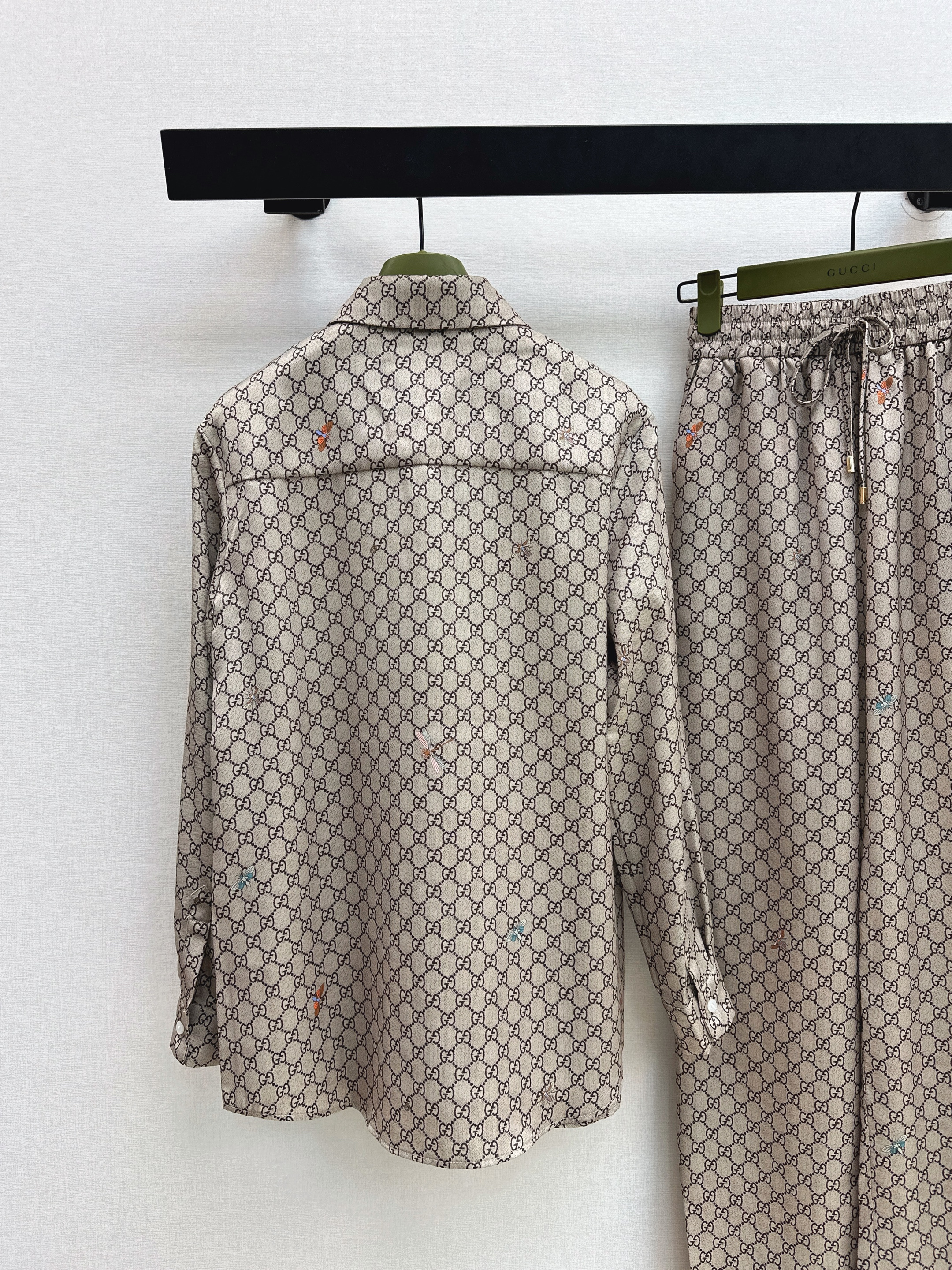 Guc 26ss print shirt pants set